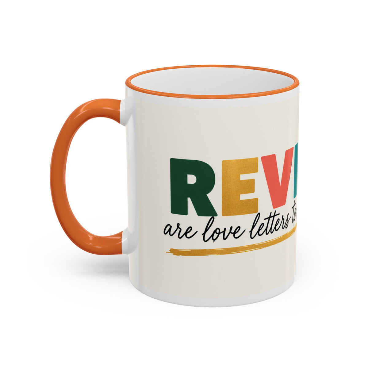 Reviews Are Love Letters to Small Businesses Mug — Entrepreneur Gift, Small Business Owner Coffee Cup
