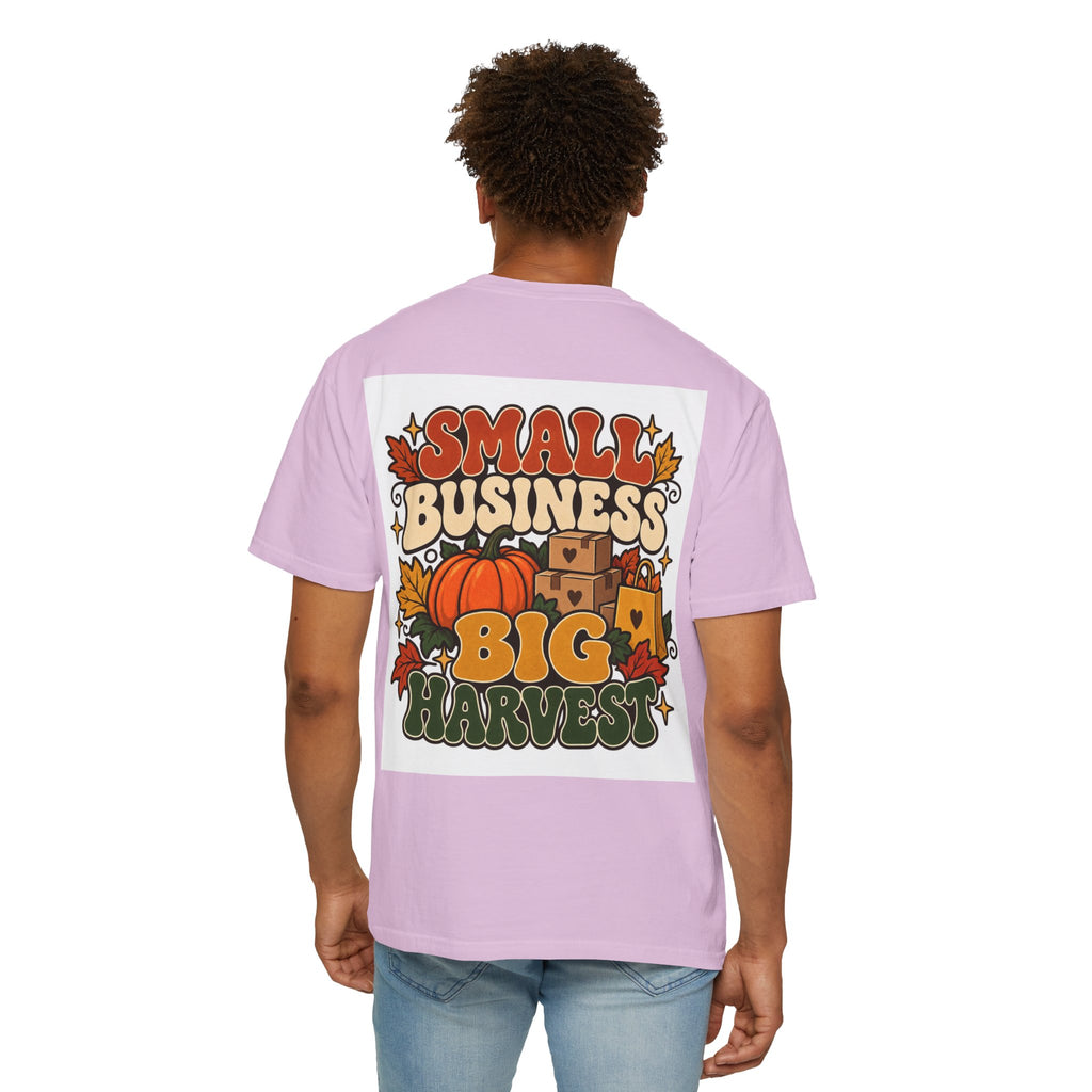 Small Business Big Harvest T-Shirt — Fall Entrepreneur Garment-Dyed Tee