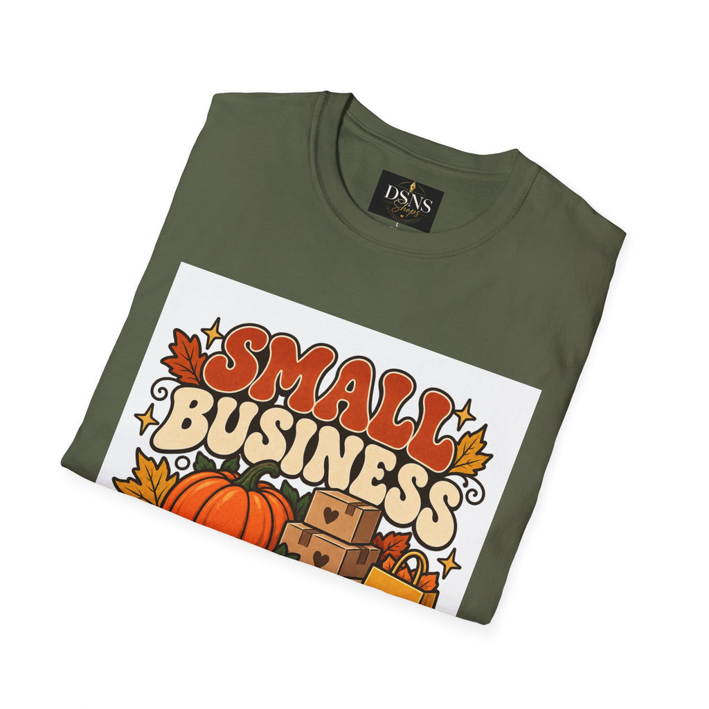 Small Business Big Harvest Graphic T-Shirt — Retro Fall Entrepreneur Tee