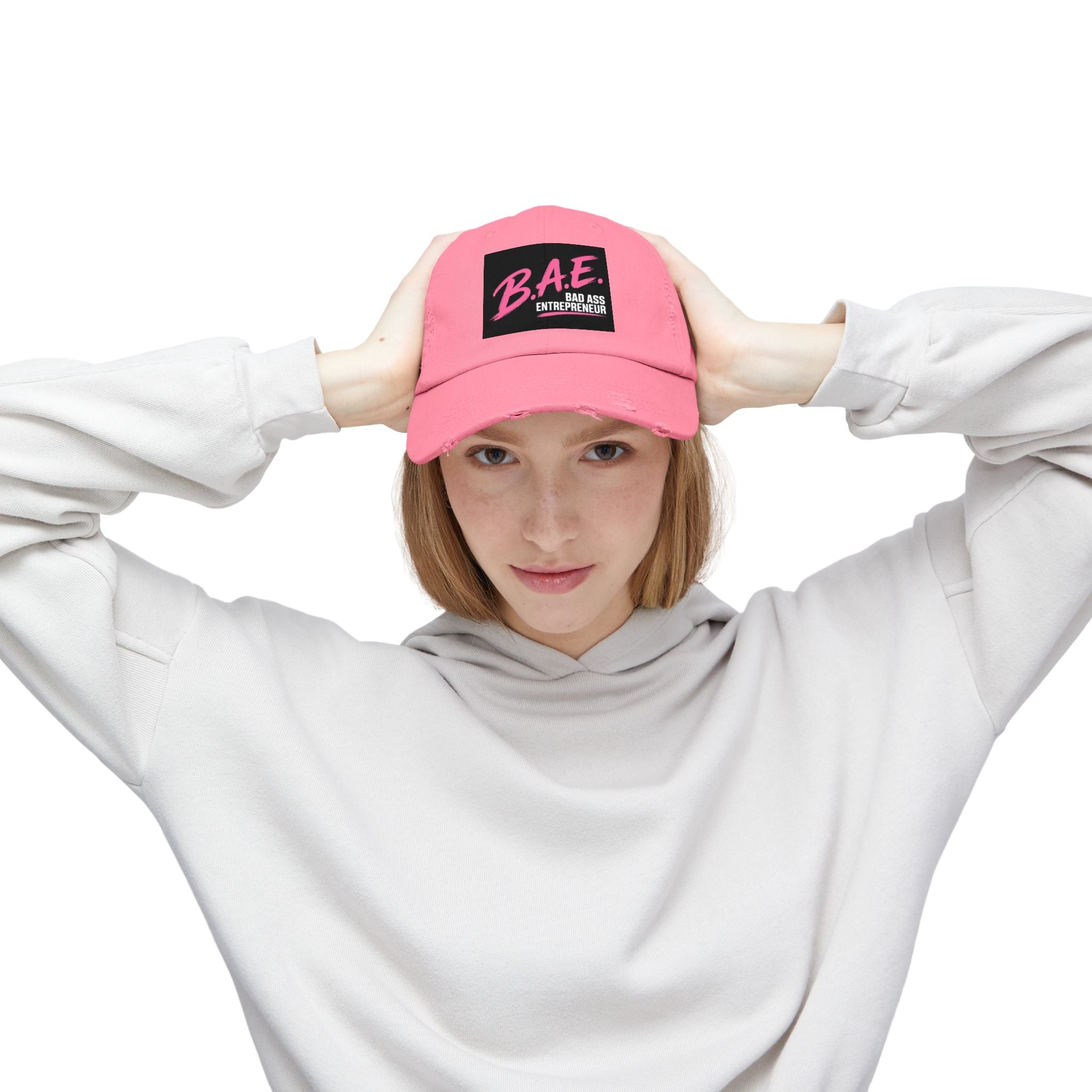 B.A.E. Bad Ass Entrepreneur Distressed Cap | Vintage Business Owner Hat