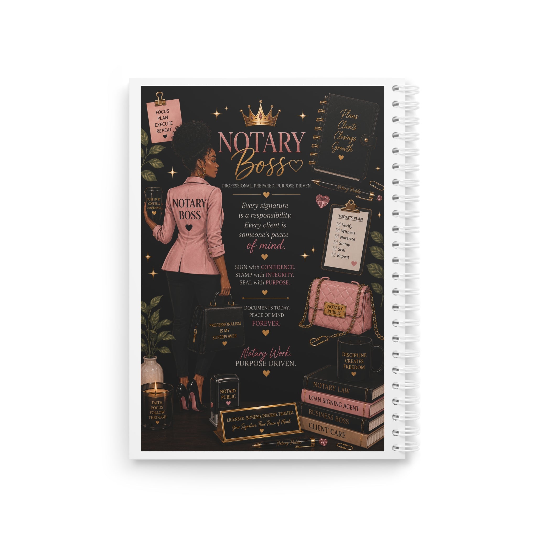 Notary Boss™ Professional Notebook & Entrepreneurs — Notary Journal