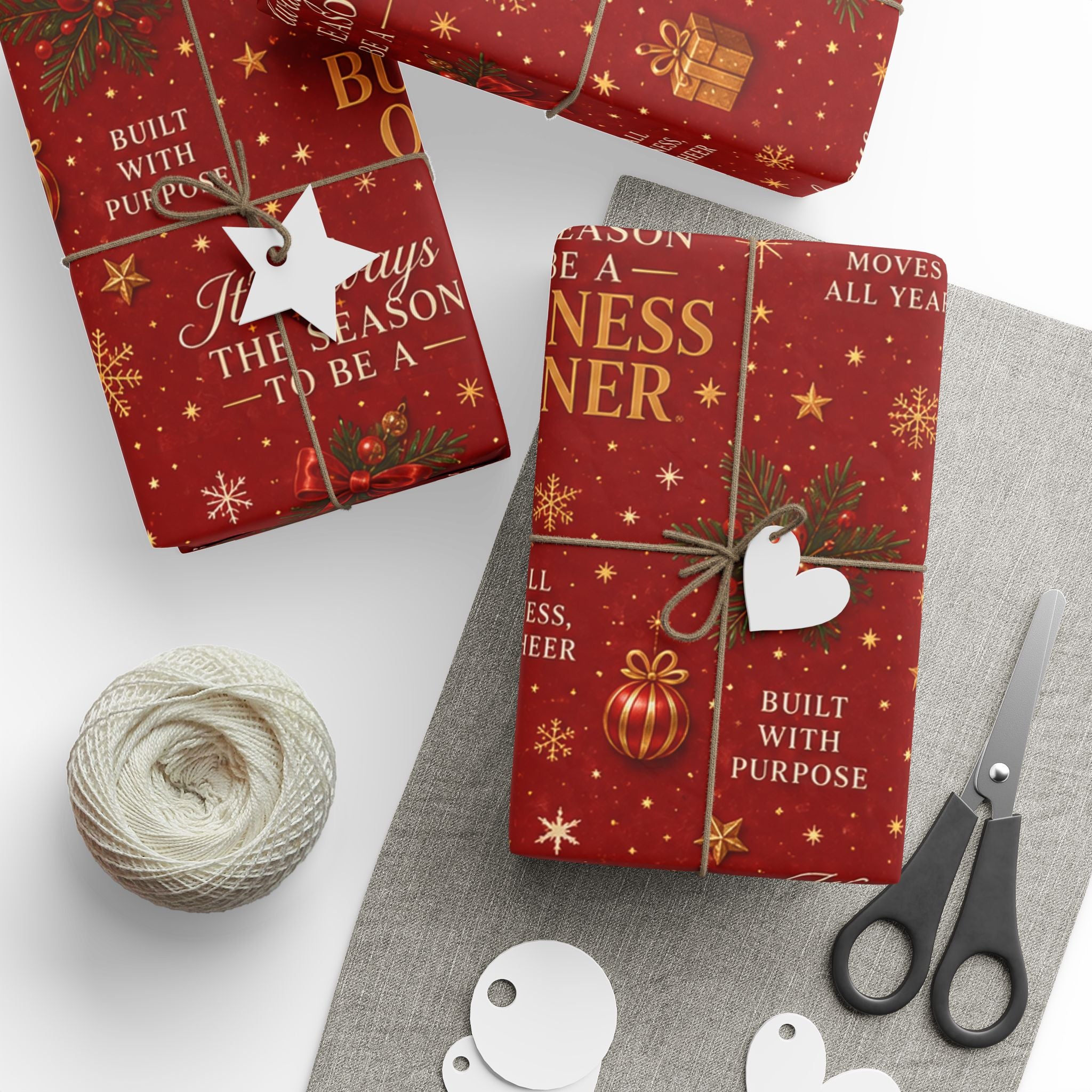 🎄 It’s Always the Season to Be a Business Owner Wrapping Paper – Small Business Holiday Gift Wrap 🎁
