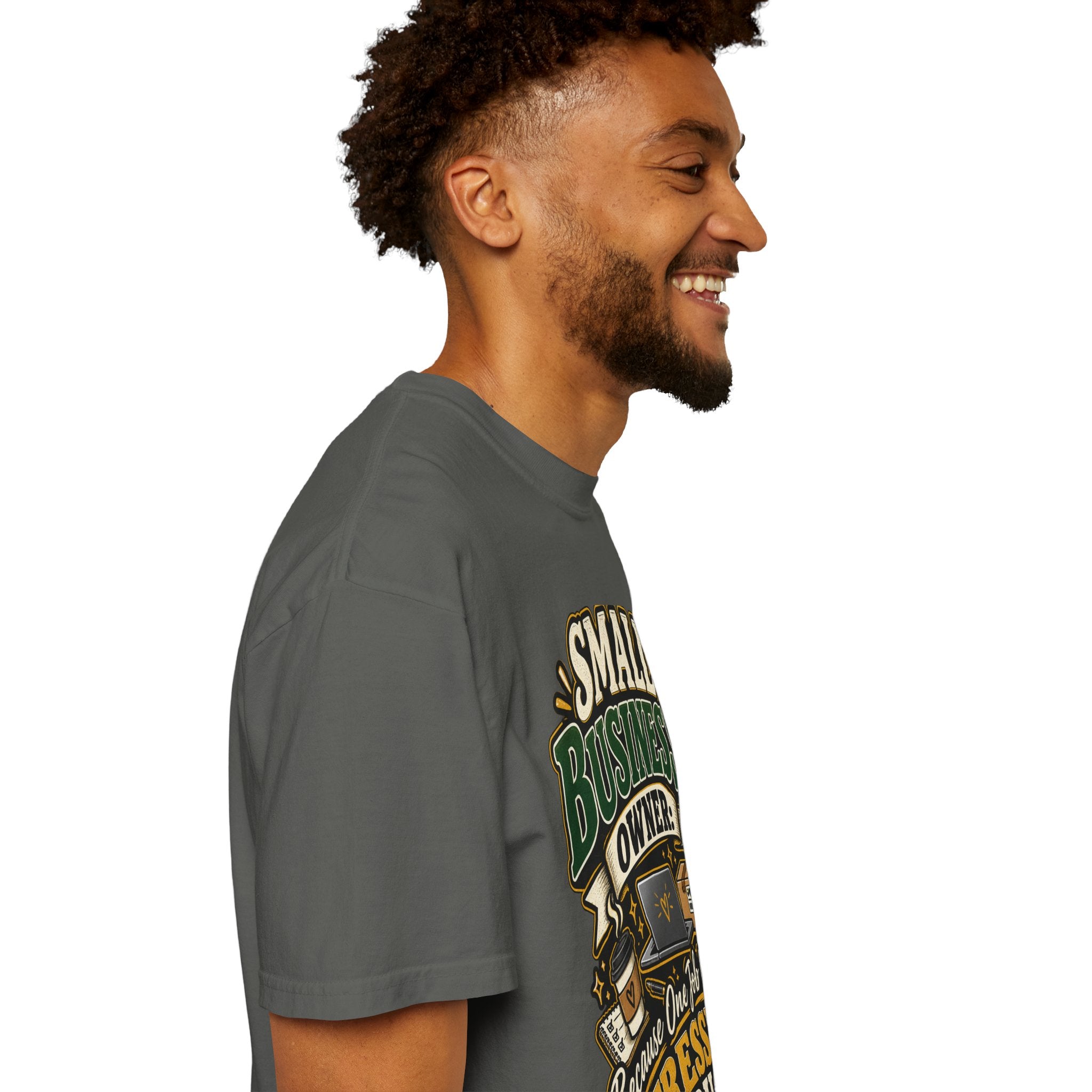 Small Business Owner Funny T-Shirt — “Because One Job Wasn’t Stressful Enough” Graphic Tee