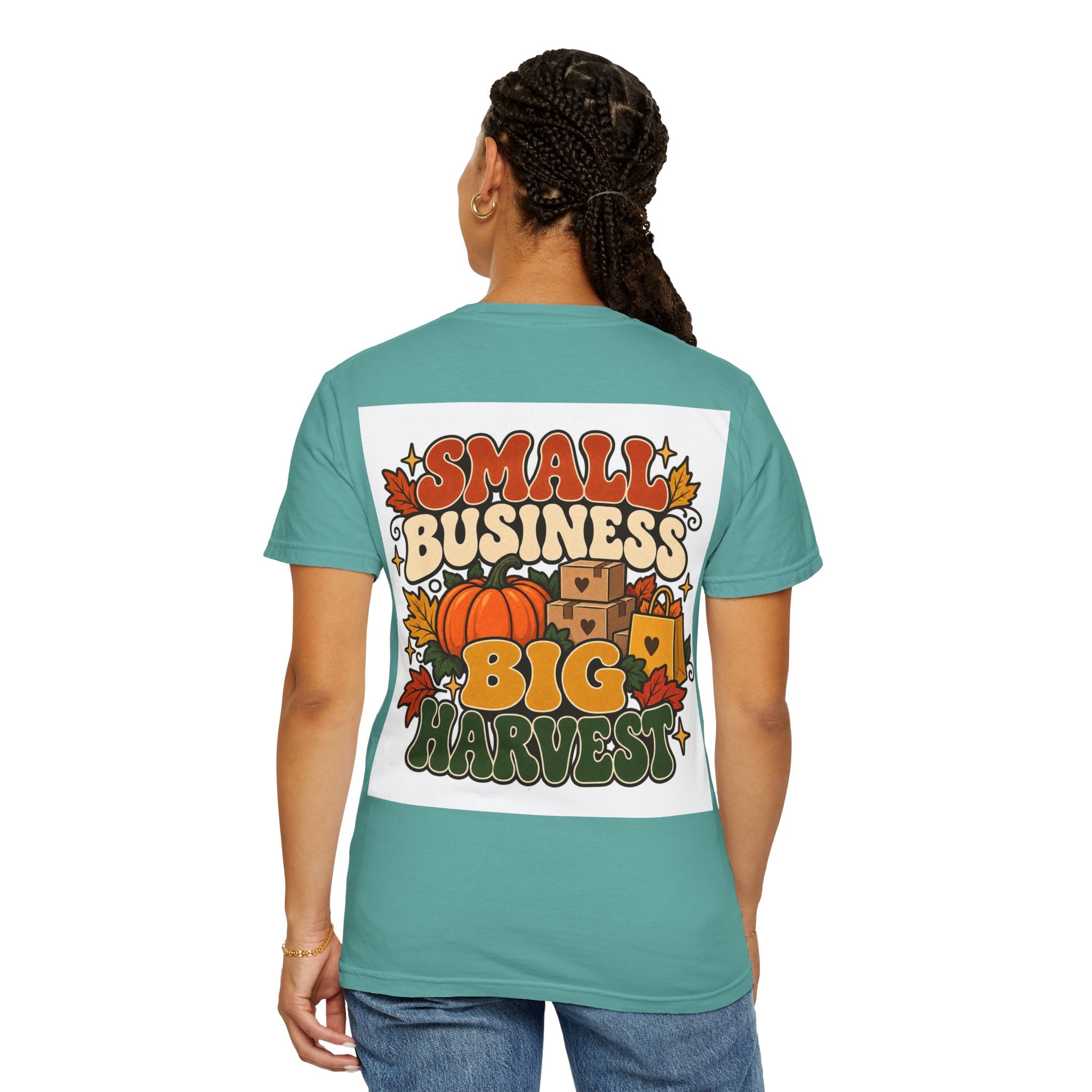 Small Business Big Harvest T-Shirt — Fall Entrepreneur Garment-Dyed Tee
