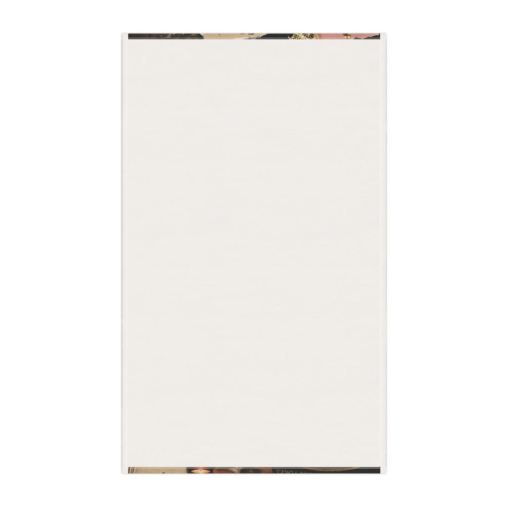 I Am Becoming Her Tea Towel — Empowerment Collage Cotton Kitchen Towel