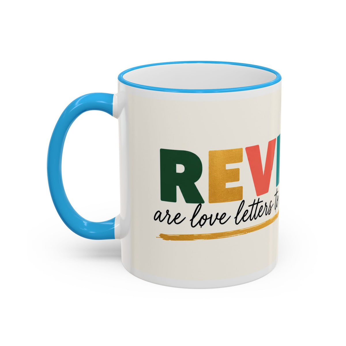 Reviews Are Love Letters to Small Businesses Mug — Entrepreneur Gift, Small Business Owner Coffee Cup