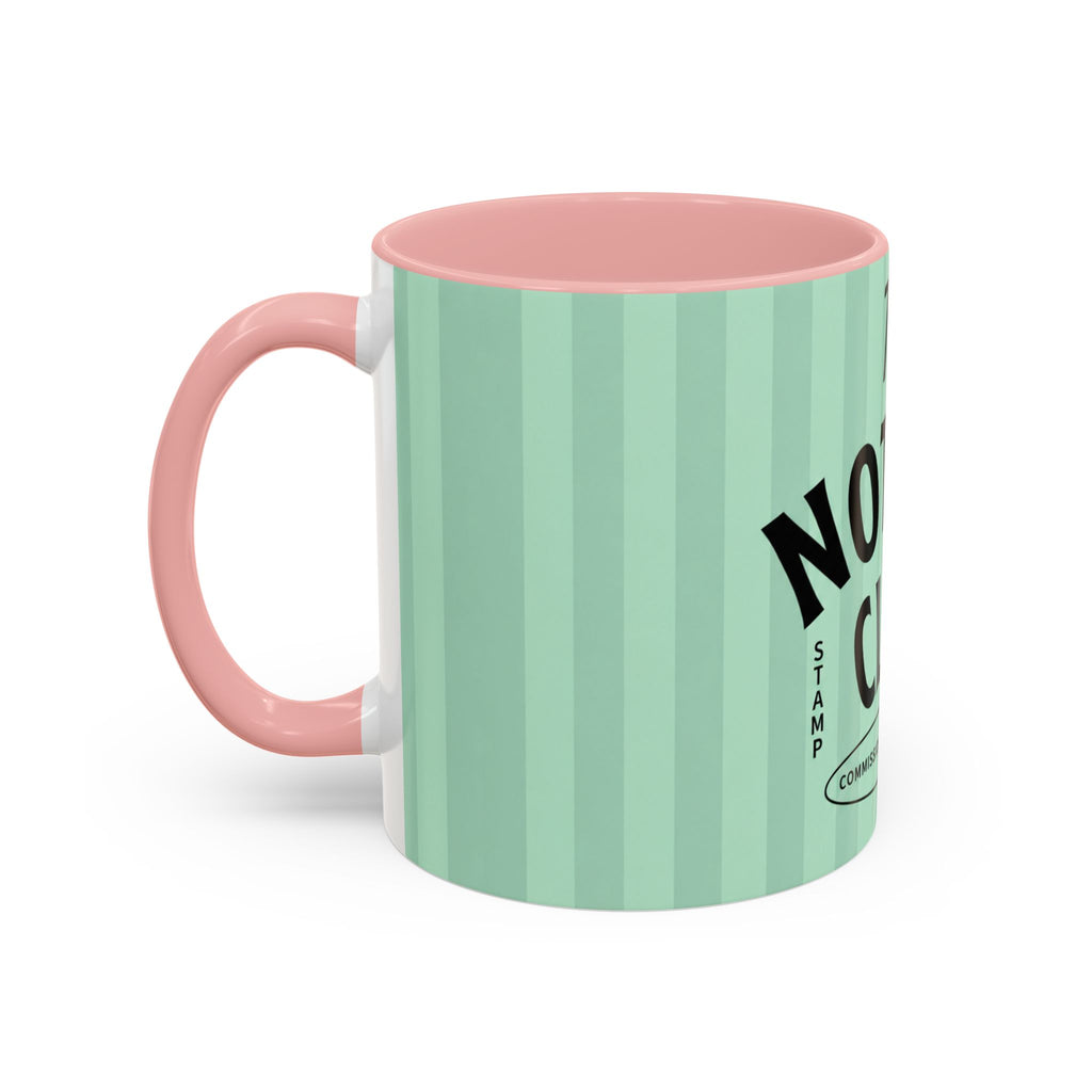 The Notary Club Accent Coffee Mug — Commissioned & Confident Notary Public Gift