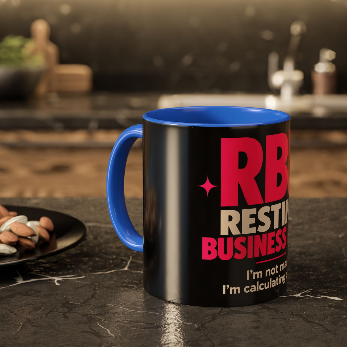RBF Mug — "Resting Business Face: I'm not mad. I'm calculating profit."