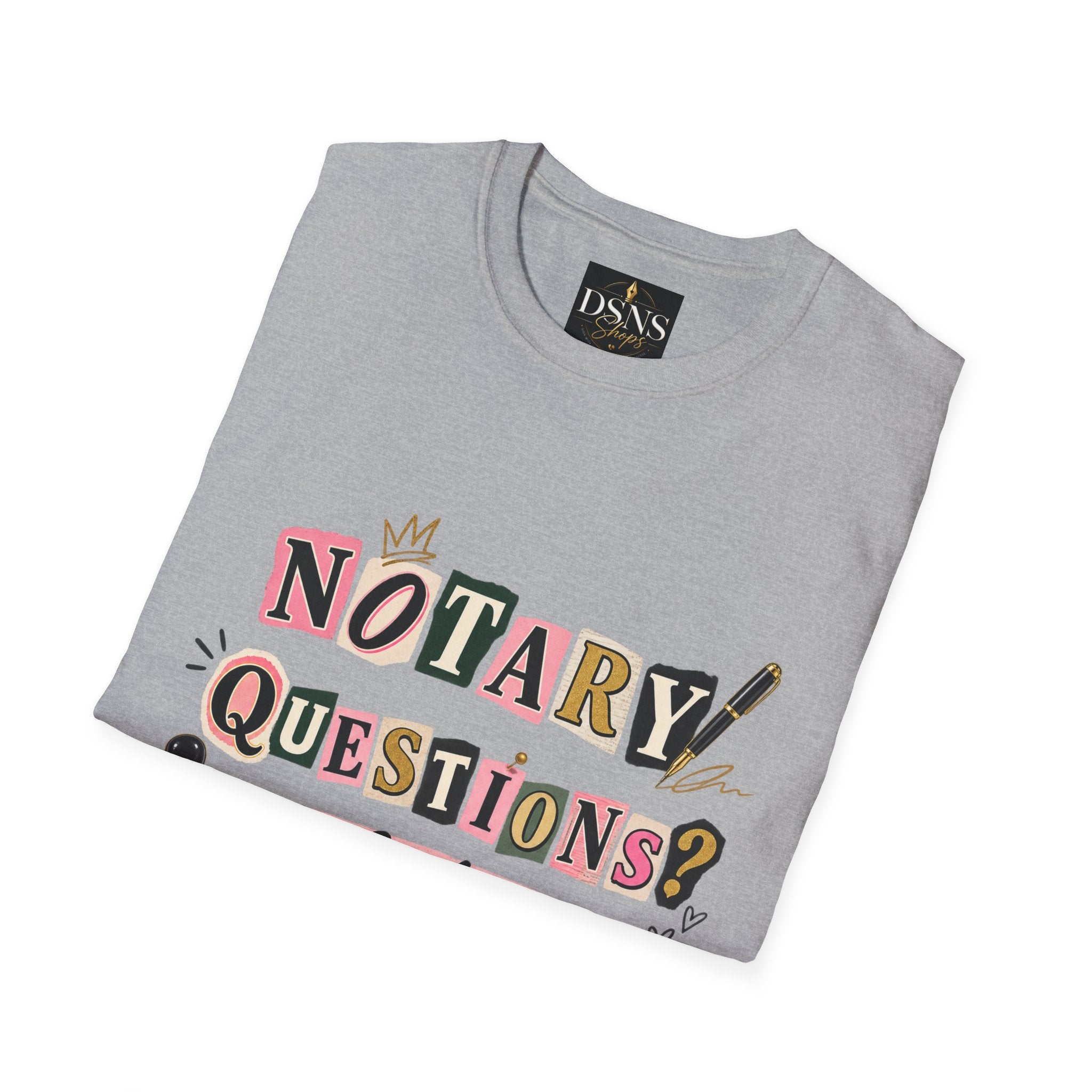 Notary Questions? I’ve Got Answers T-Shirt — Notary Public Graphic Tee