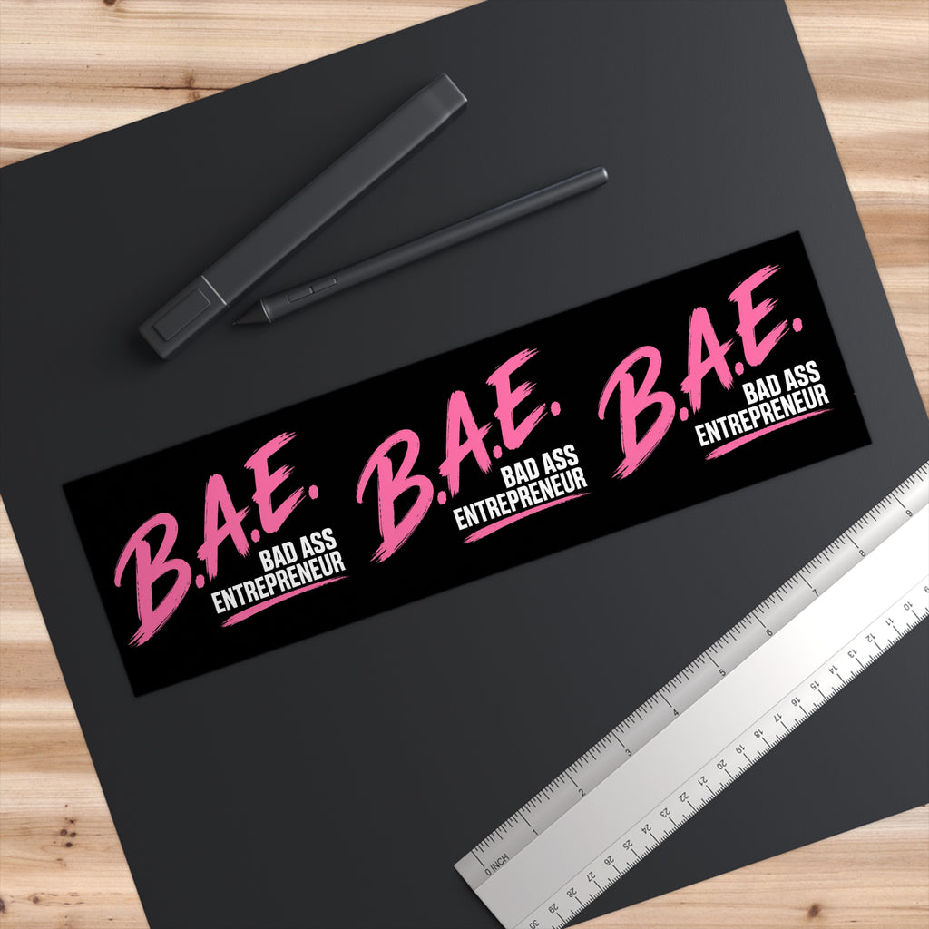 B.A.E. — Bad Ass Entrepreneur Matte Vinyl Bumper Sticker