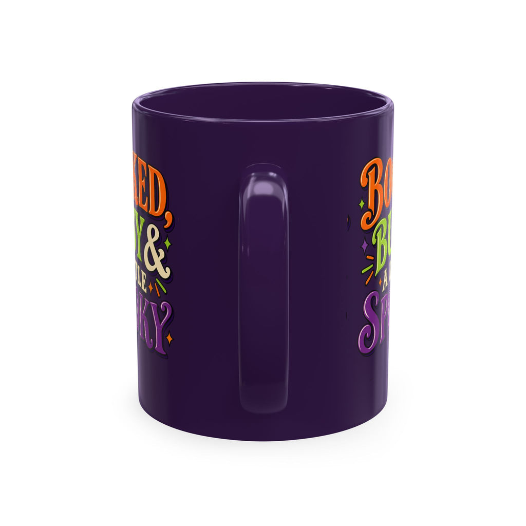 Booked, Busy & a Little Spooky Mug — Halloween Book Lover Coffee Cup