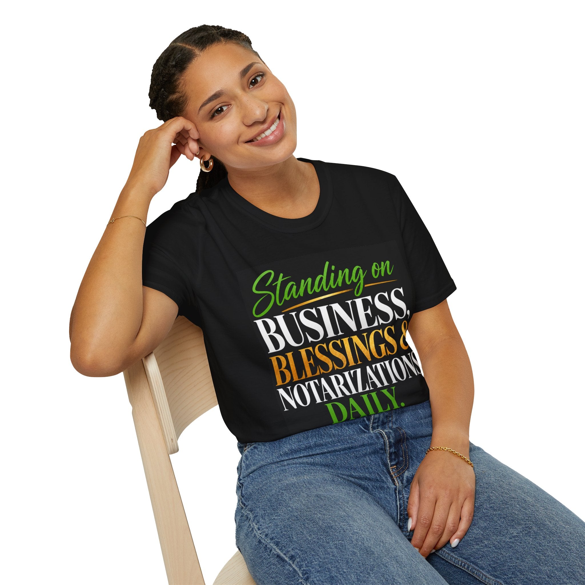 Standing on Business, Blessings & Notarizations Daily™ Unisex Softstyle T-Shirt