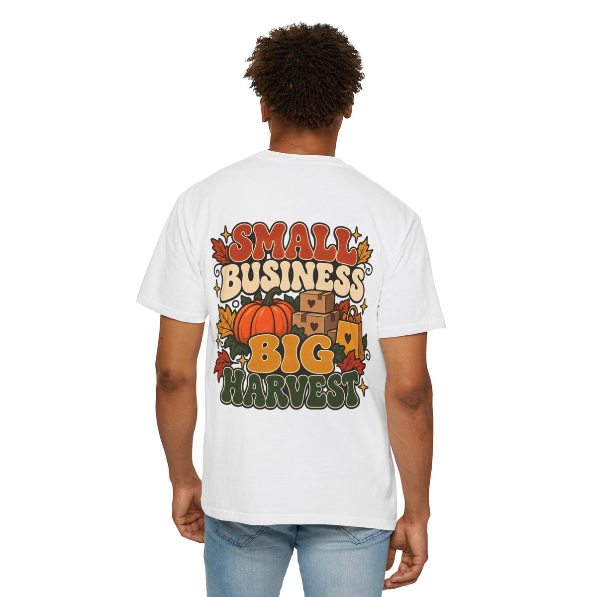 Small Business Big Harvest T-Shirt — Fall Entrepreneur Garment-Dyed Tee