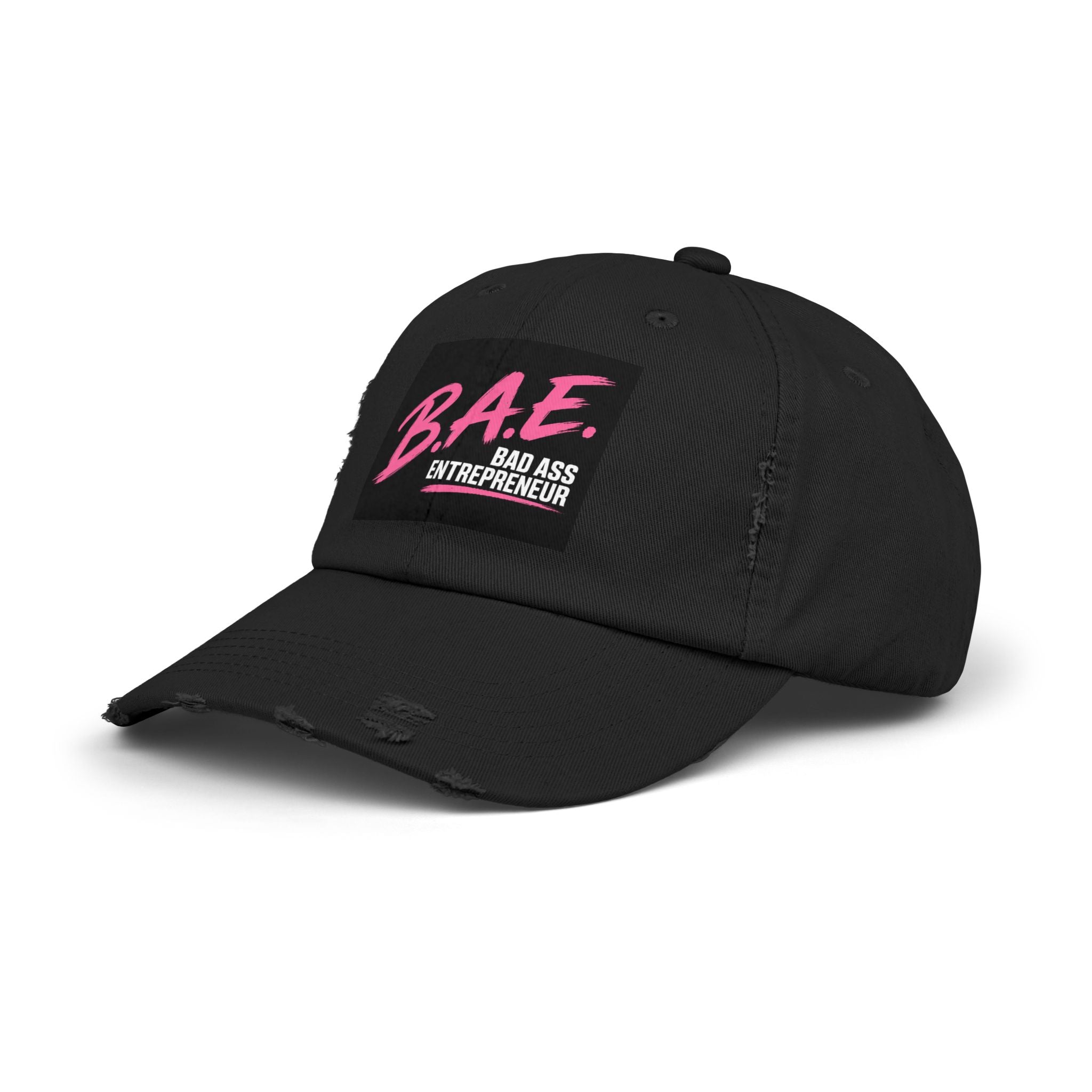 B.A.E. Bad Ass Entrepreneur Distressed Cap | Vintage Business Owner Hat