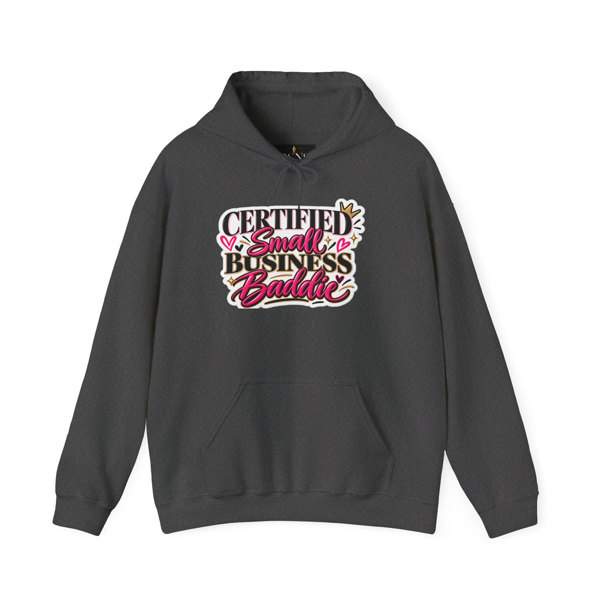 Certified Small Business Baddie Hoodie — Bold Women Entrepreneur Graphic Sweatshirt