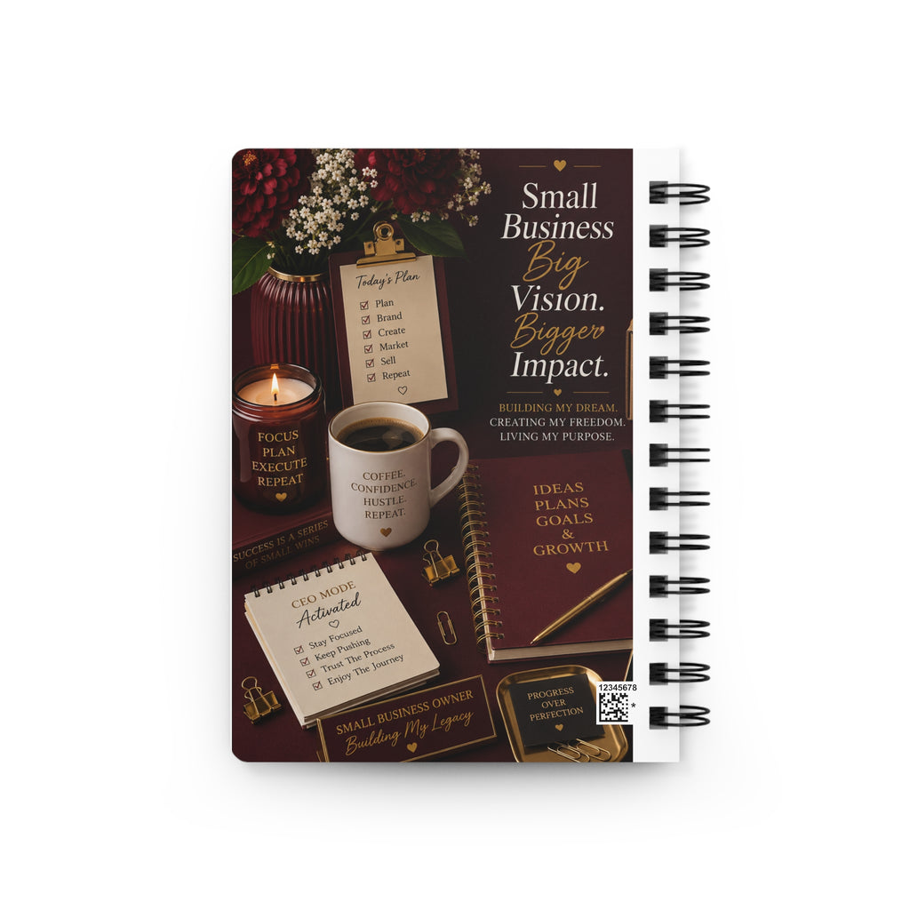 Small Business. Big Vision. Bigger Impact. | Hardcover Journal for Entrepreneurs & Business Owners