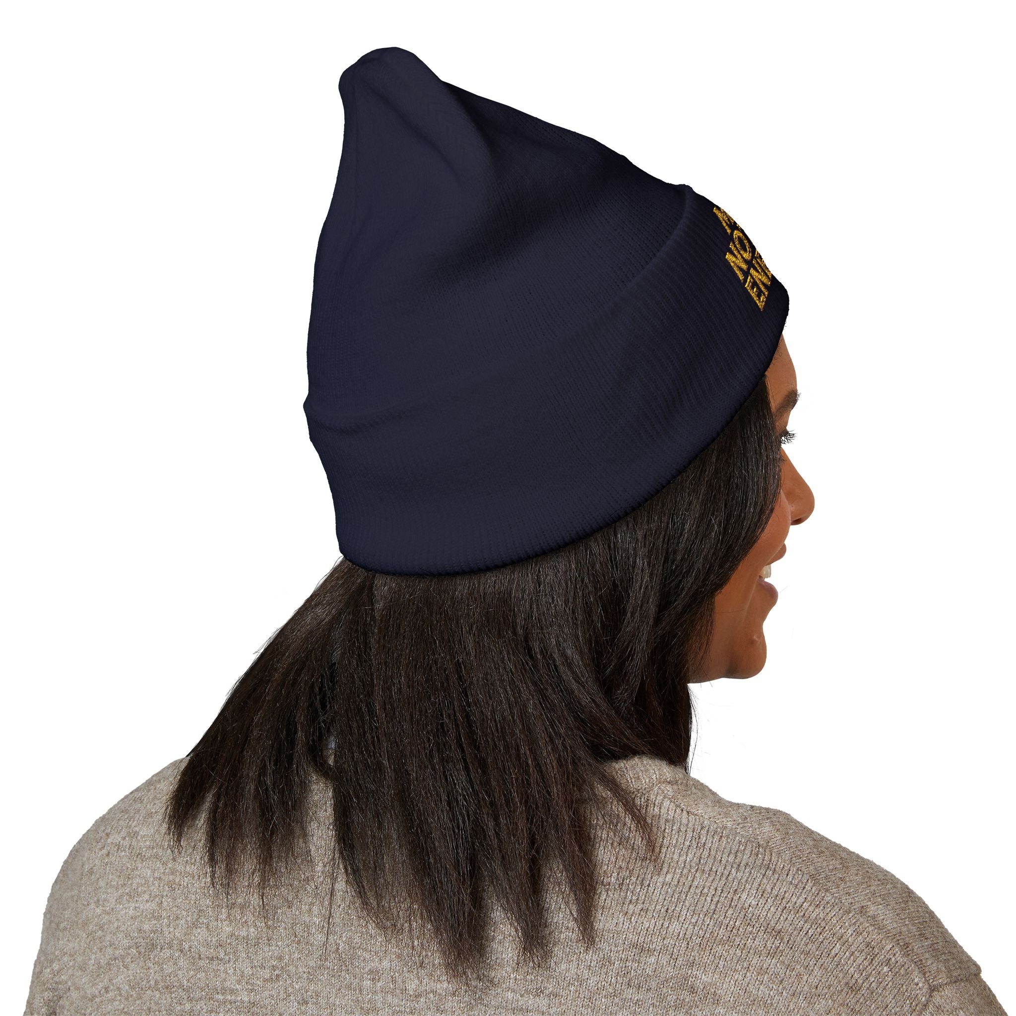 Main Notary Energy Embroidered Cuffed Beanie | Notary Public Gift