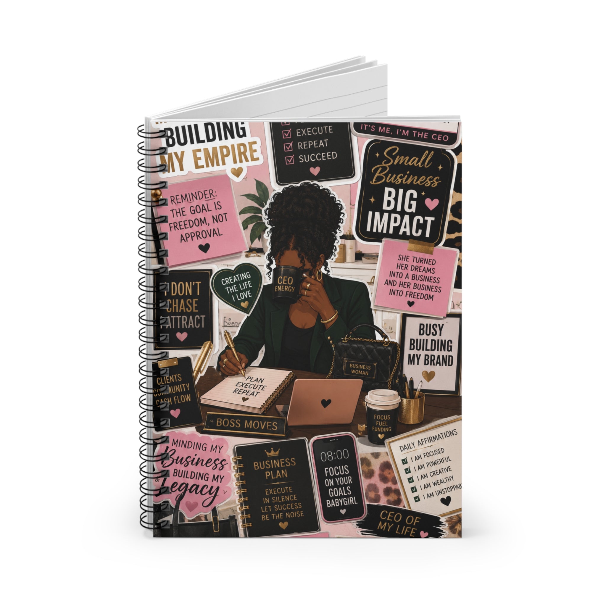 Building My Empire | Entrepreneur Spiral Notebook for Business Owners