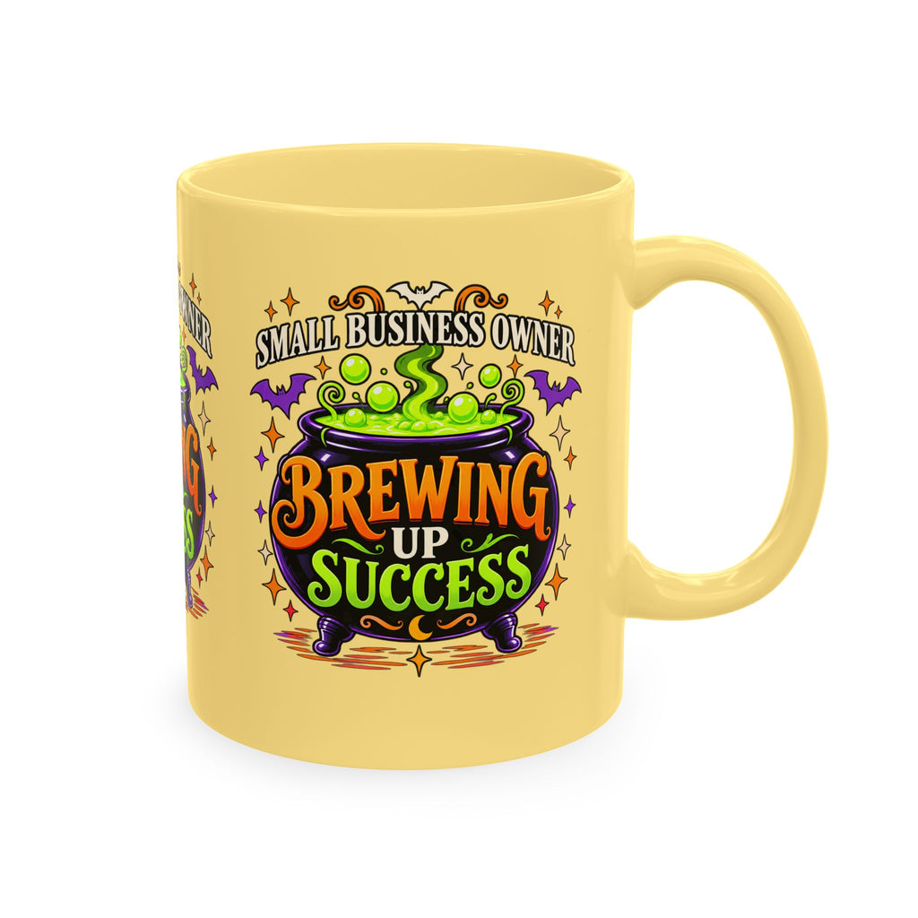Brewing Up Success Mug | Small Business Owner Halloween Ceramic Coffee Cup