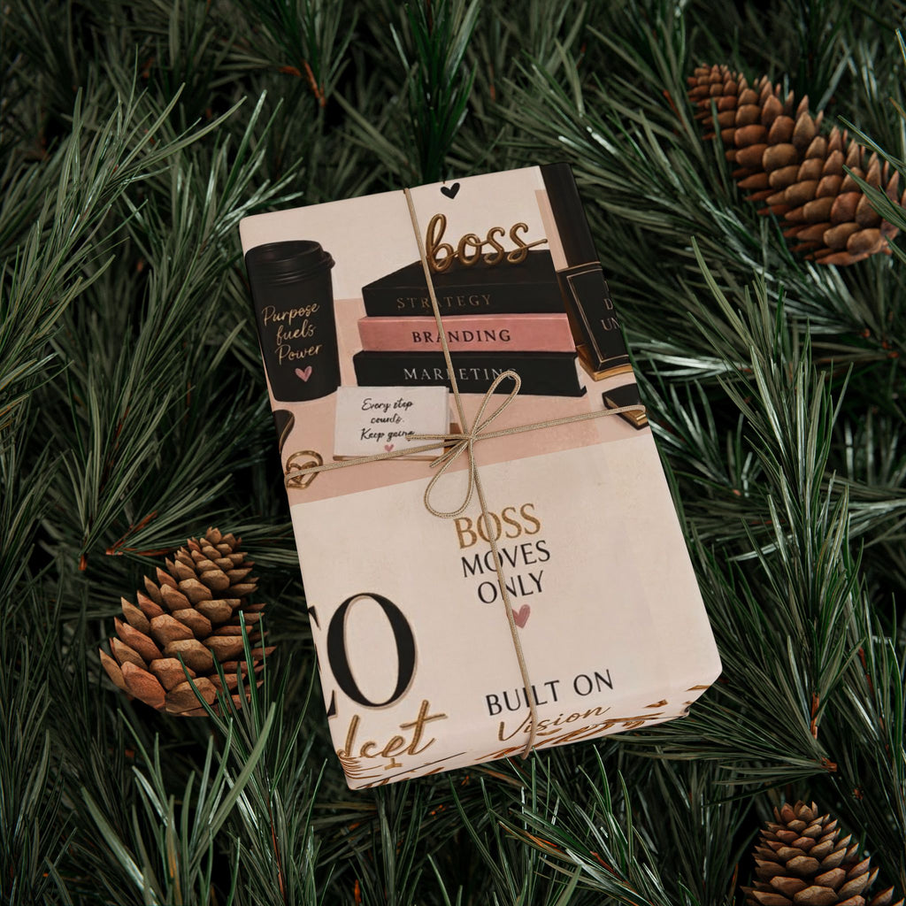 👑 CEO Energy Wrapping Paper – Small Business Owner Gift Wrap ✨