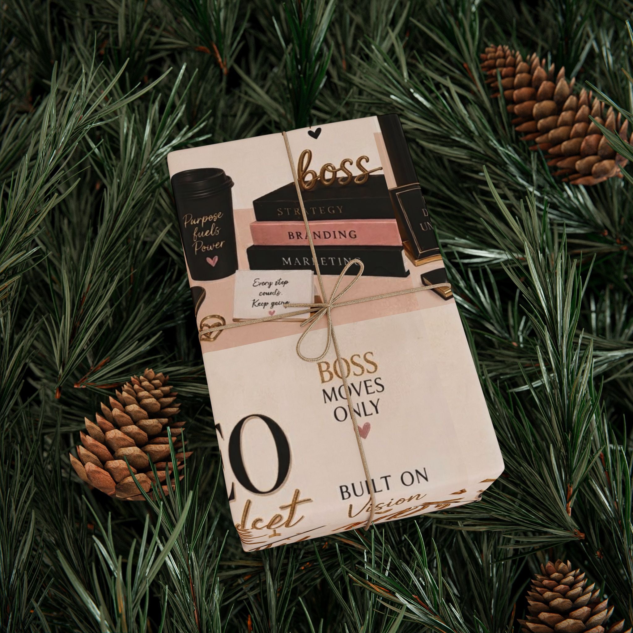 👑 CEO Energy Wrapping Paper – Small Business Owner Gift Wrap ✨