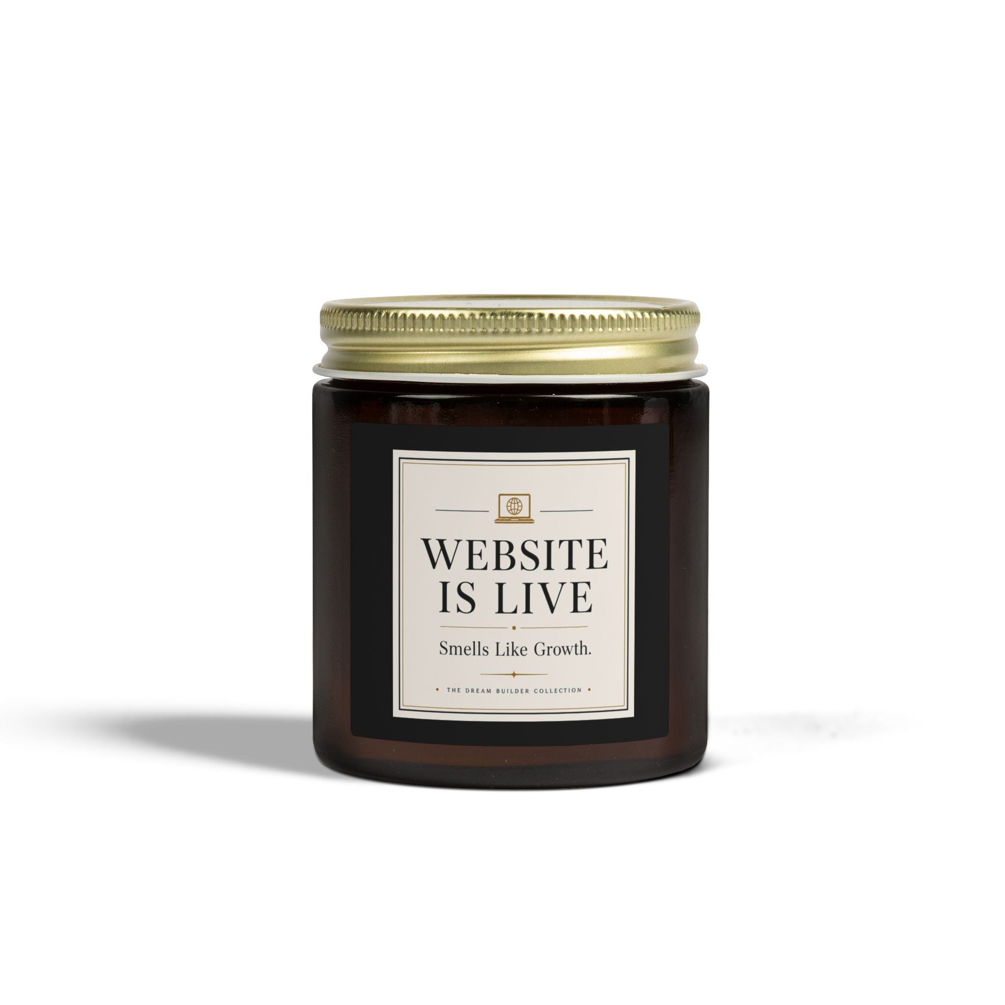 Website Is Live. Smells Like Growth. |  Coconut Apricot Wax Dream Builder Candle (4oz & 9oz)