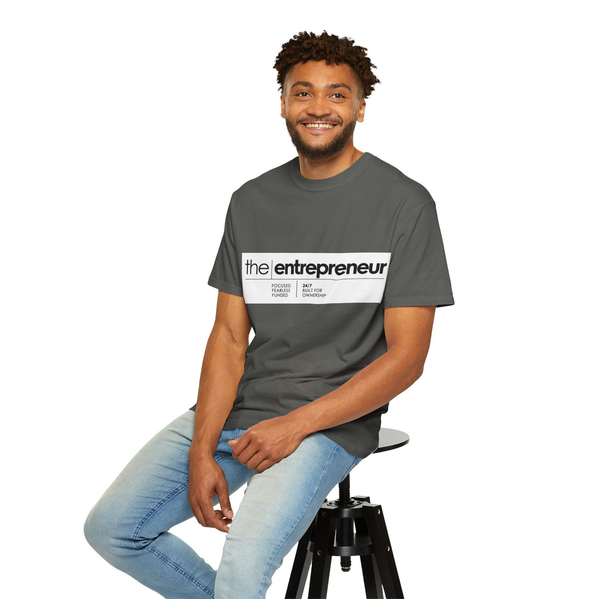 The Entrepreneur Garment-Dyed T-Shirt — Focused, Fearless, Funded Business Owner Tee