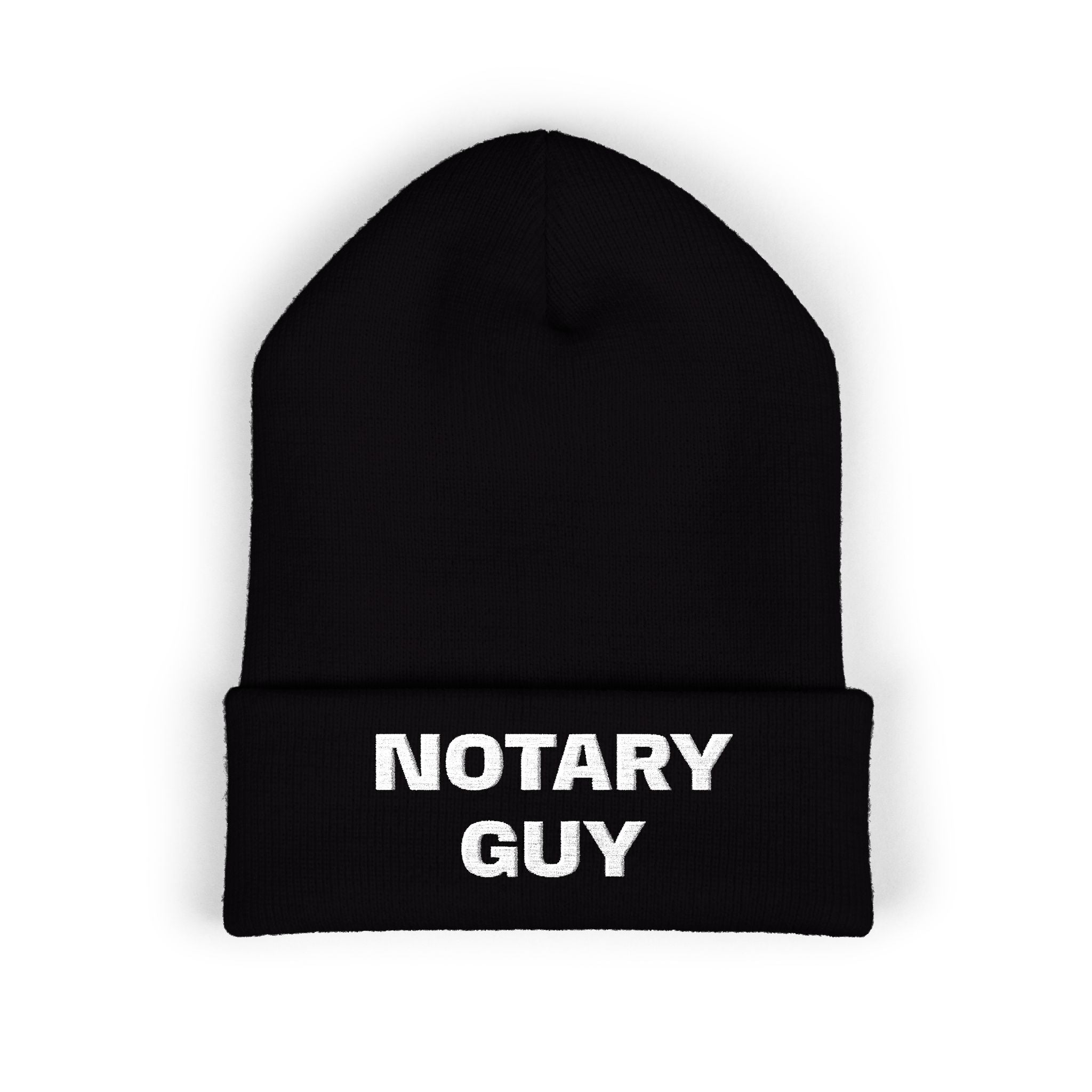 Notary Guy Embroidered Cuffed Beanie | Men's Notary Public Winter Hat