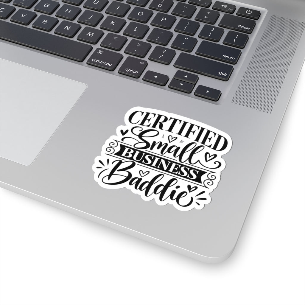Certified Small Business Baddie Sticker — Feminine Laptop Decal for Women Entrepreneurs