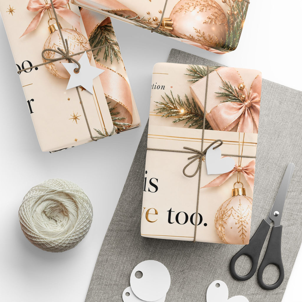 ✨ Rest Is Productive Too Wrapping Paper – Inspirational Holiday Gift Wrap 🎄
