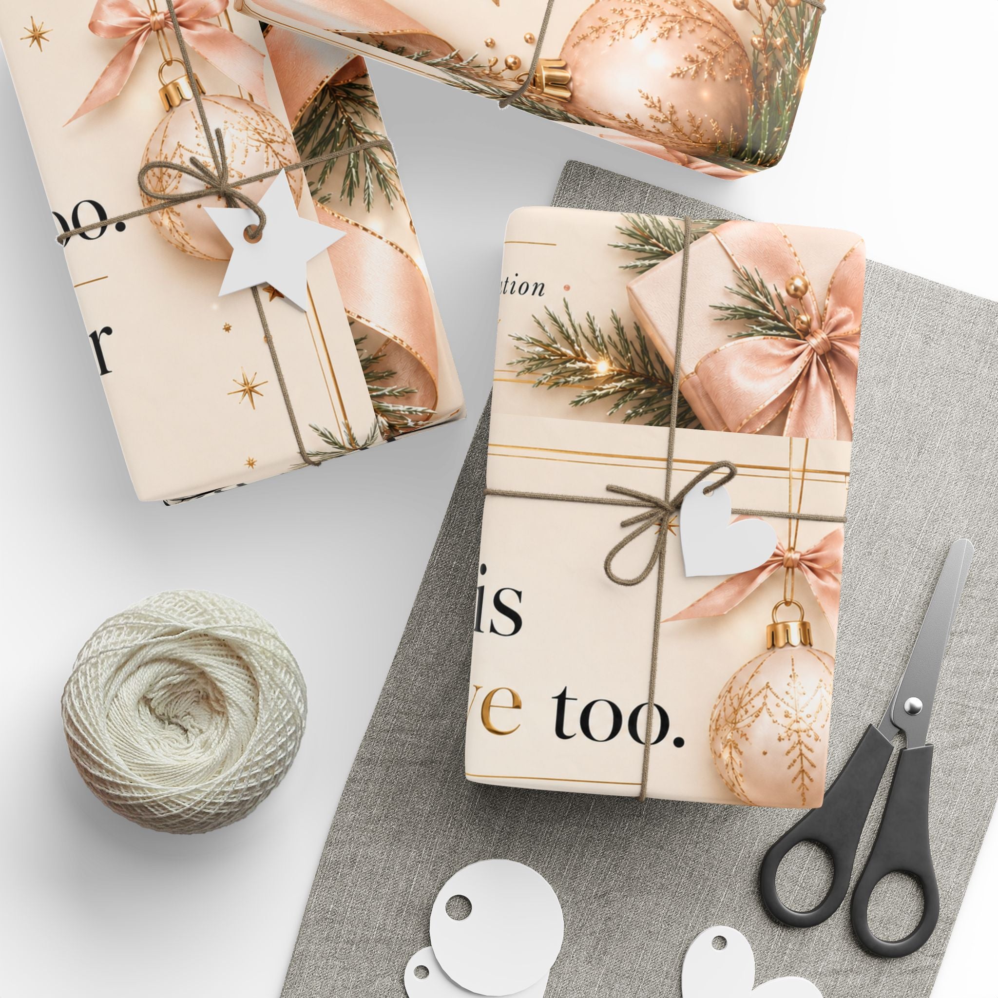 ✨ Rest Is Productive Too Wrapping Paper – Inspirational Holiday Gift Wrap 🎄
