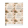 🎄 Joy Looks Good on You Wrapping Paper – Inspirational Holiday Gift Wrap ✨(Elegant Rose Gold & Pine)