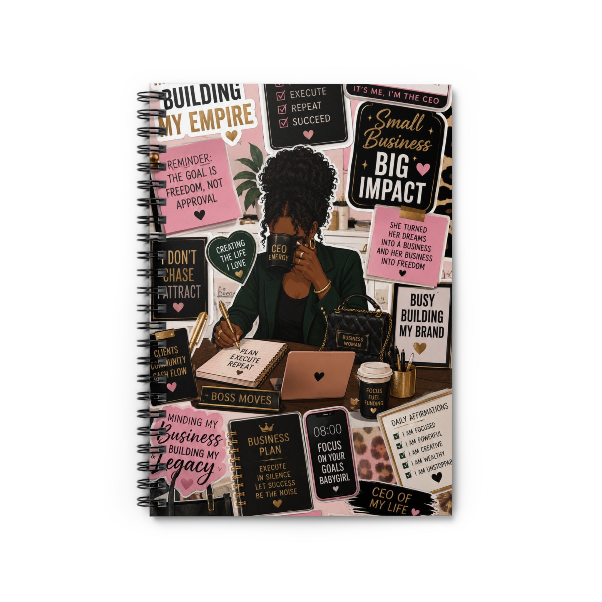 Building My Empire | Entrepreneur Spiral Notebook for Business Owners