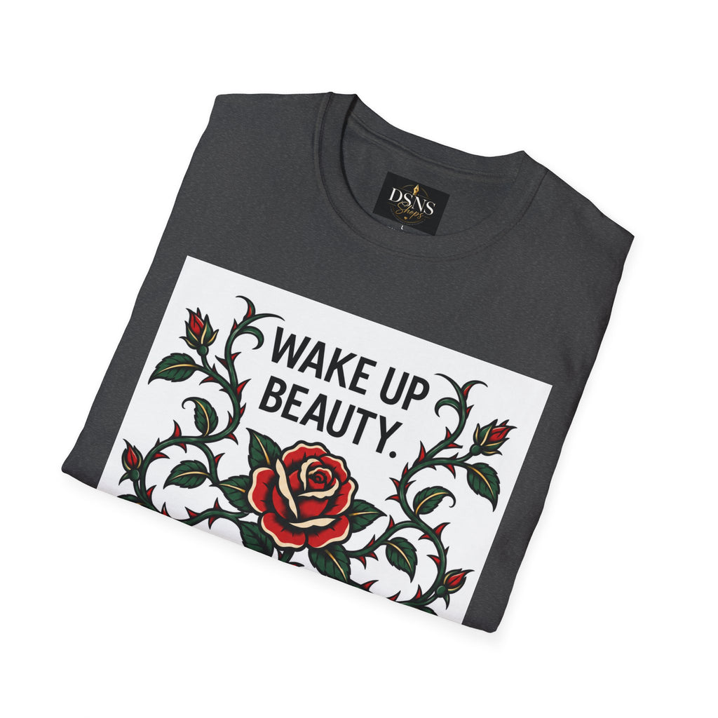 Wake Up Beauty, It’s Time to Beast Tee — Rose & Thorn Graphic Shirt