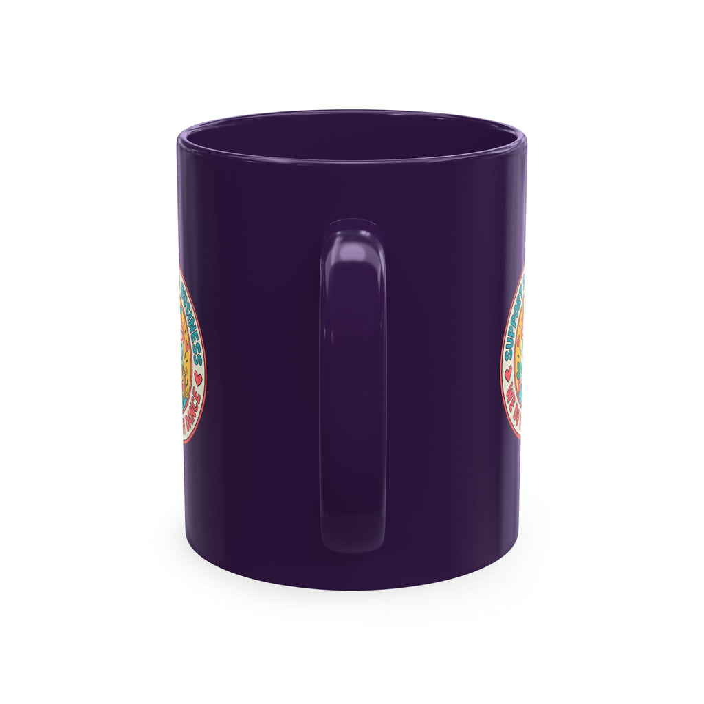 Support Small Business Ceramic Mug — “We Do a Happy Dance” Shop-Small Coffee Cup