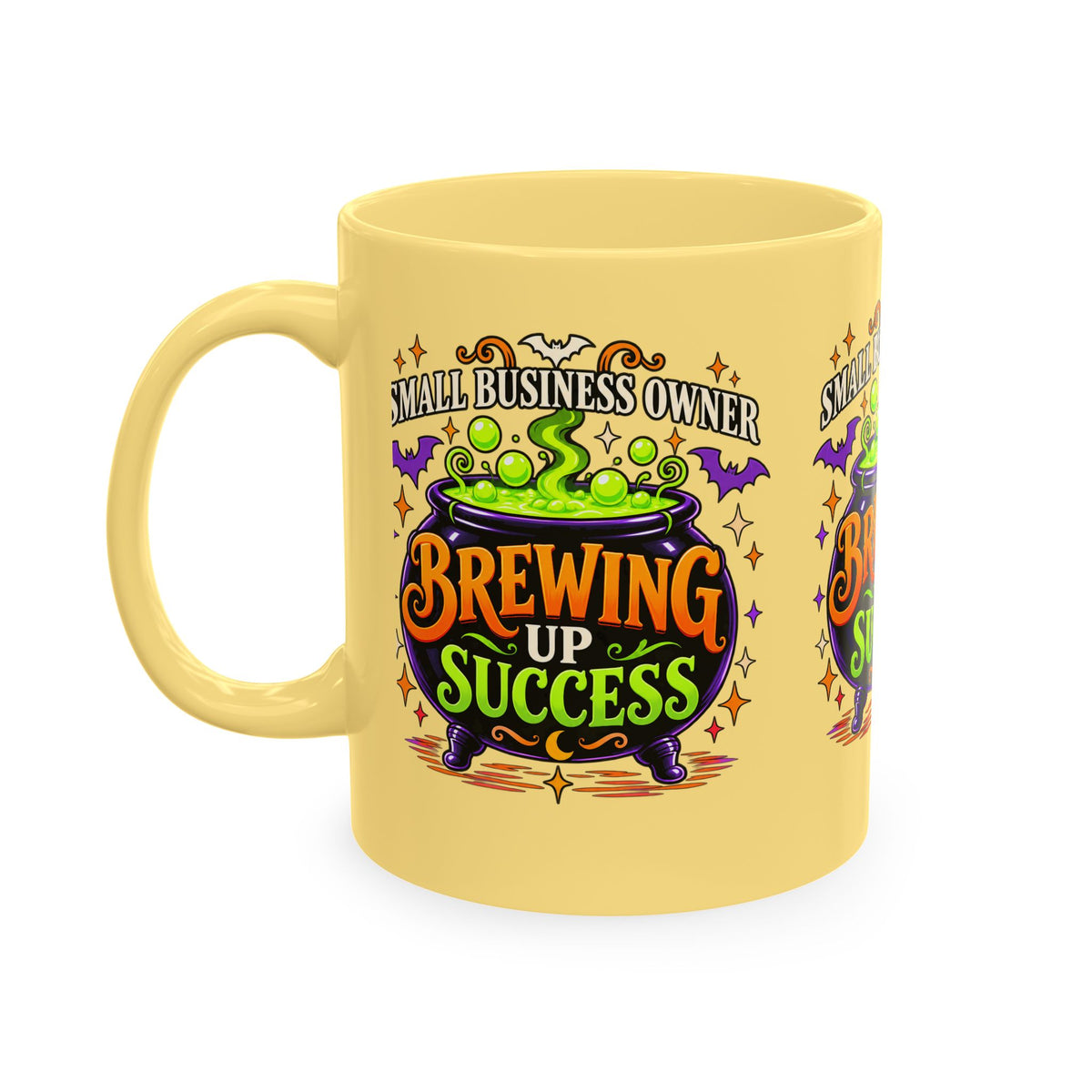 Brewing Up Success Mug | Small Business Owner Halloween Ceramic Coffee Cup