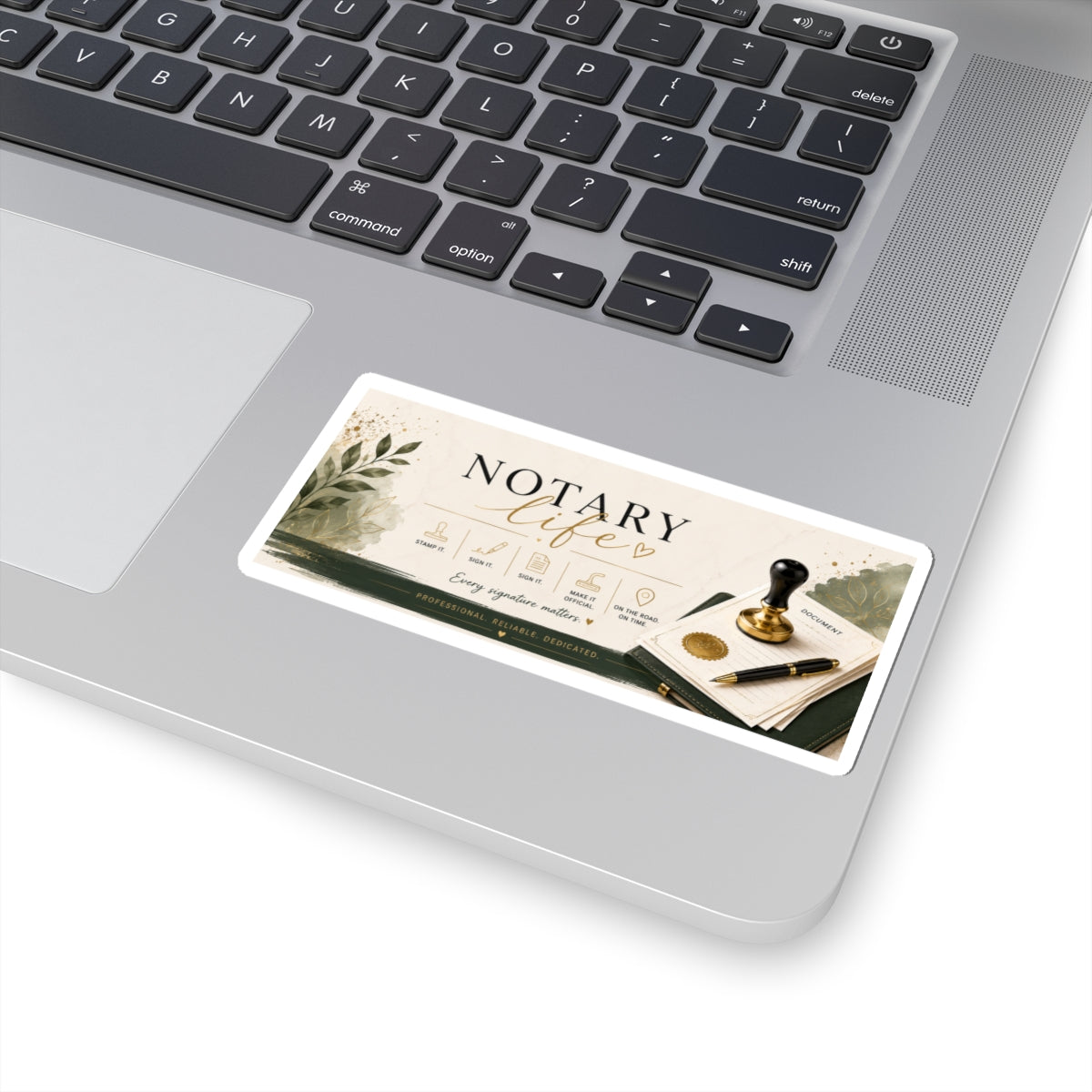 Notary Life Kiss-Cut Sticker — Professional Notary Seal Design