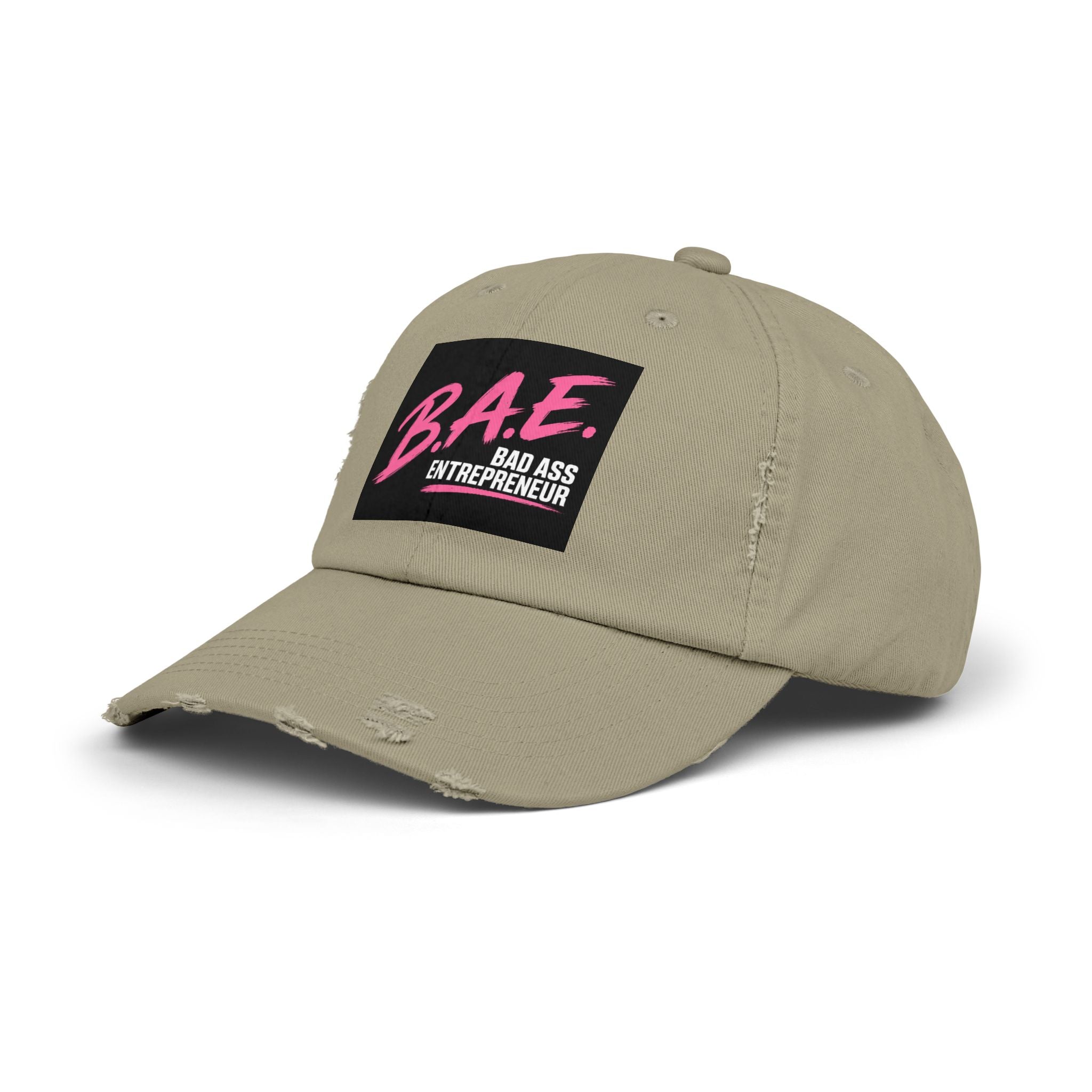 B.A.E. Bad Ass Entrepreneur Distressed Cap | Vintage Business Owner Hat