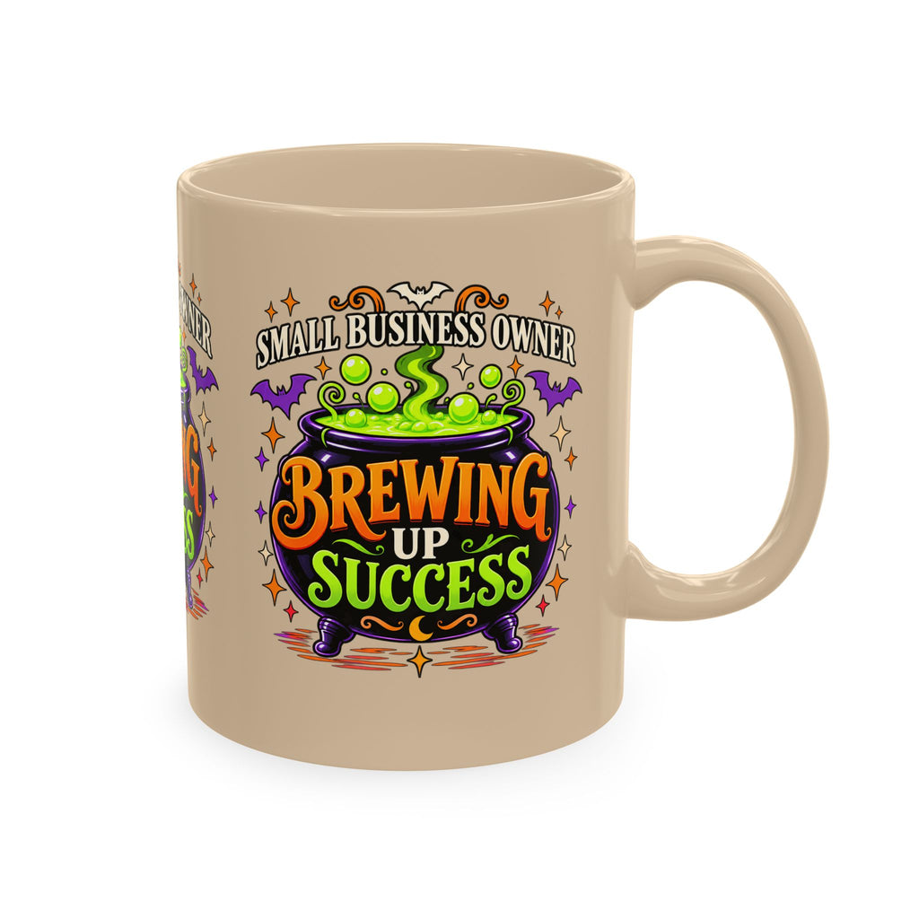 Brewing Up Success Mug | Small Business Owner Halloween Ceramic Coffee Cup