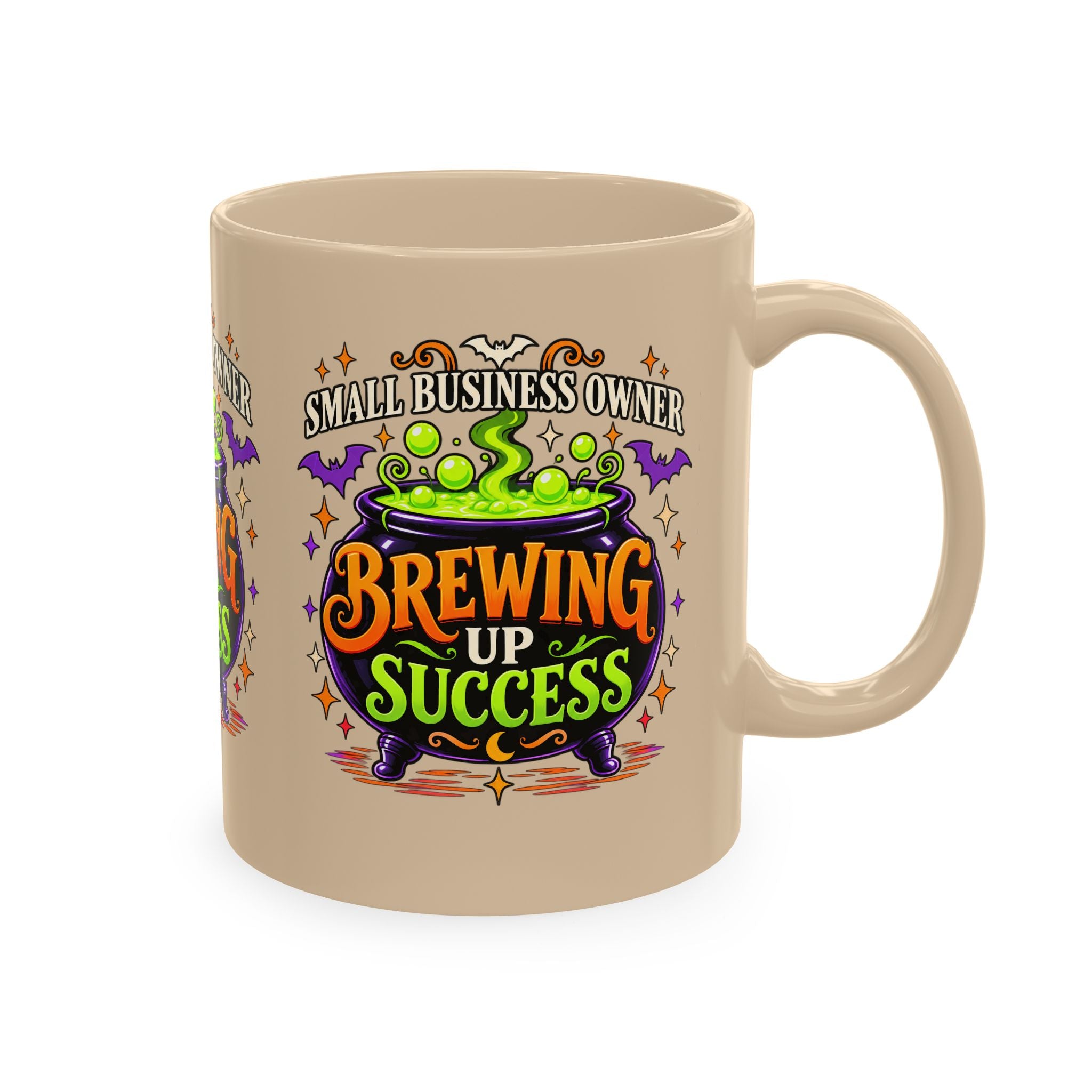 Brewing Up Success Mug | Small Business Owner Halloween Ceramic Coffee Cup