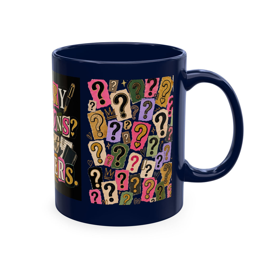 Notary Questions? I’ve Got Answers Ceramic Mug — Colorful Notary Public Coffee Cup
