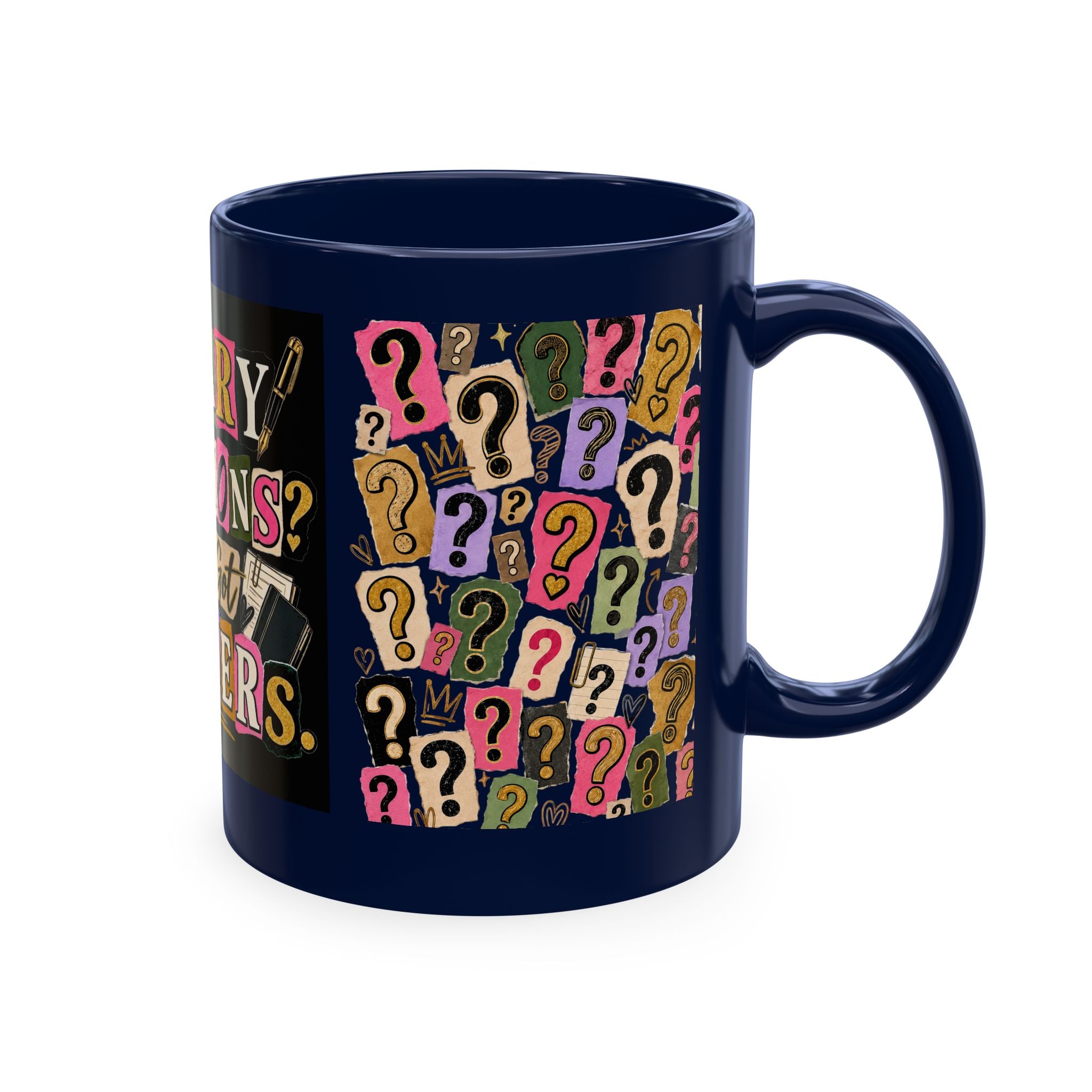 Notary Questions? I’ve Got Answers Ceramic Mug — Colorful Notary Public Coffee Cup