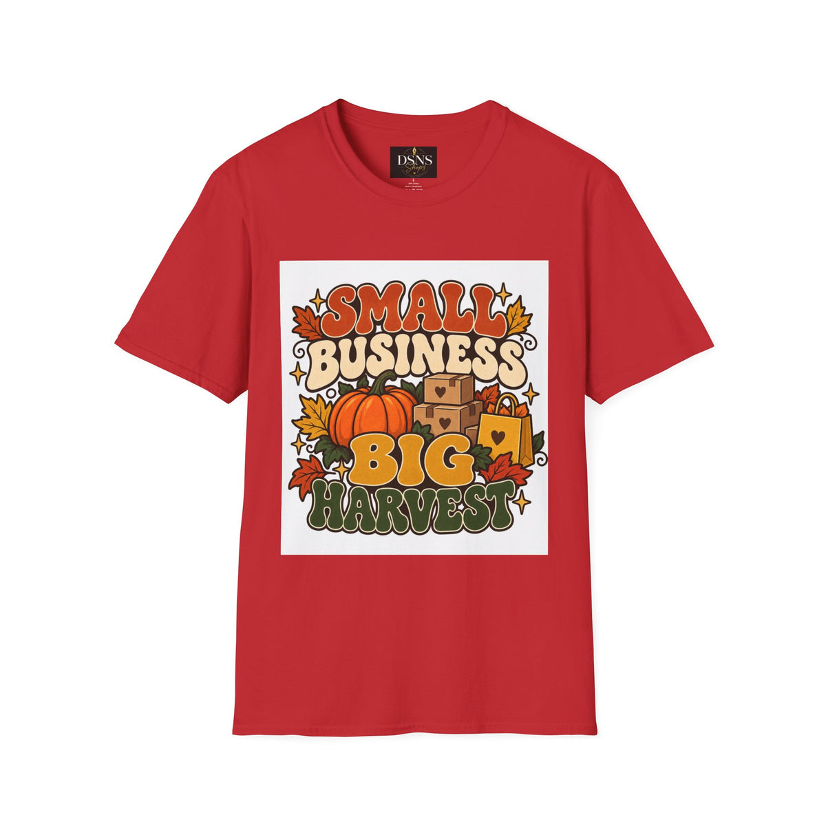 Small Business Big Harvest Graphic T-Shirt — Retro Fall Entrepreneur Tee