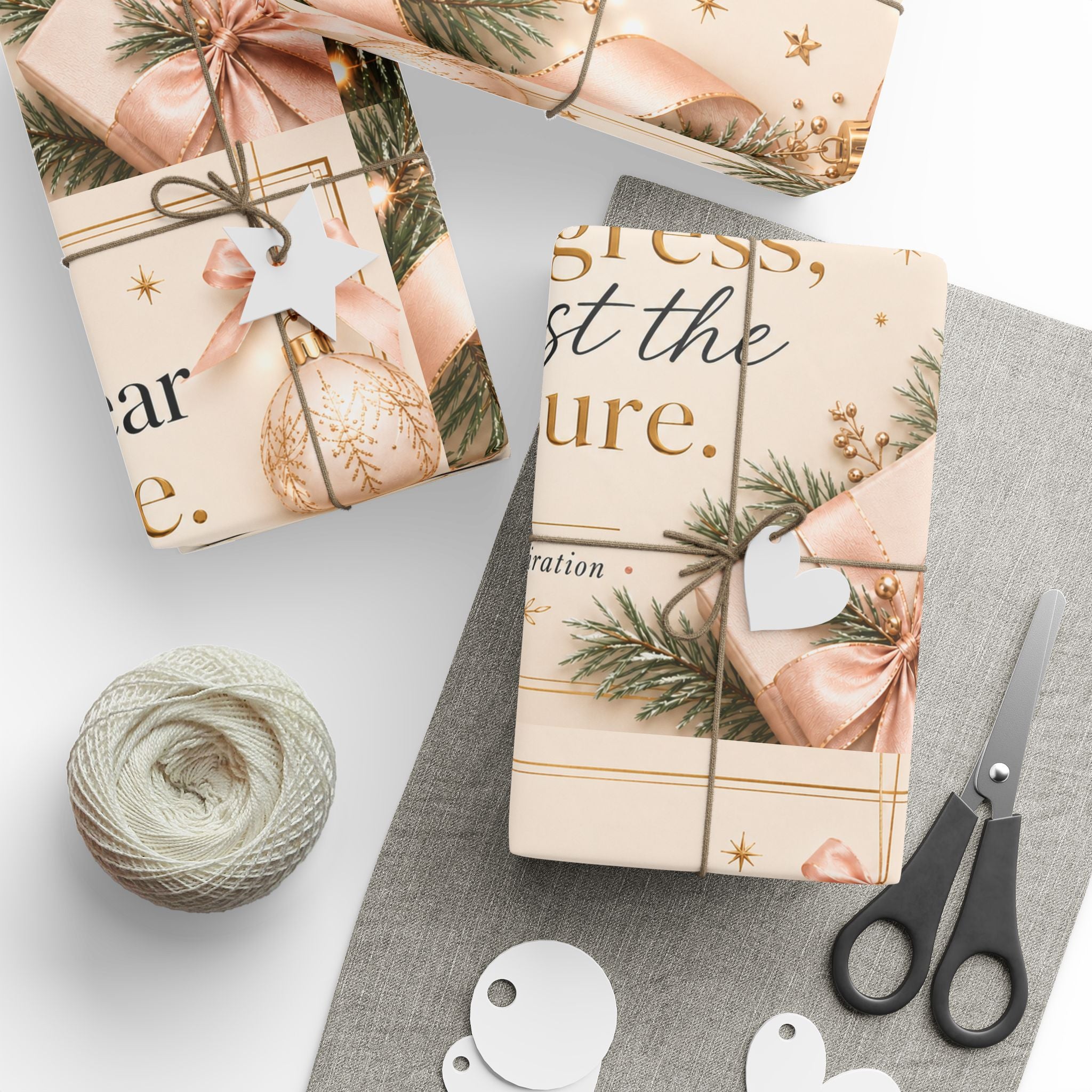 ✨ End the Year With Grace Wrapping Paper – Inspirational Holiday Gift Wrap 🎄