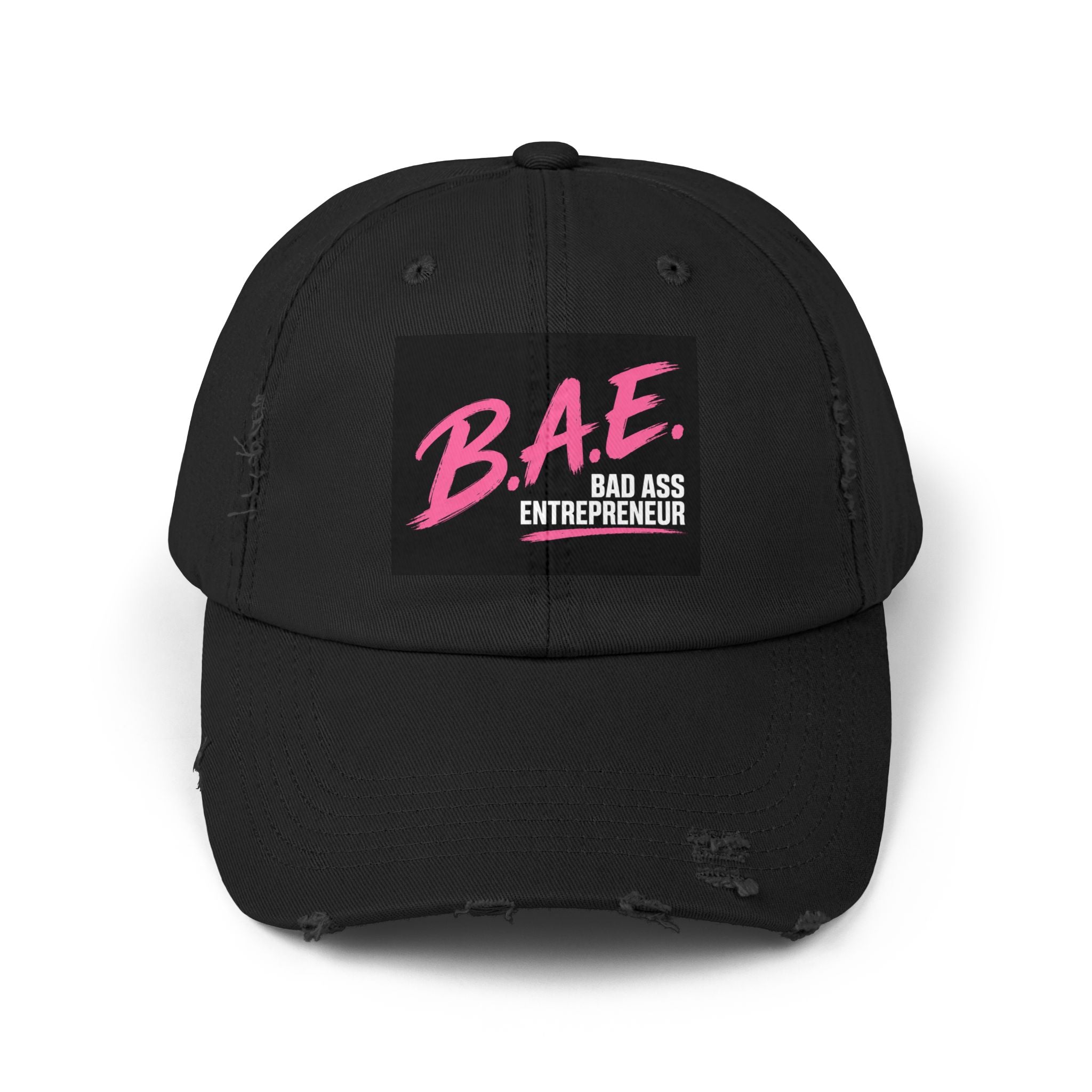 B.A.E. Bad Ass Entrepreneur Distressed Cap | Vintage Business Owner Hat