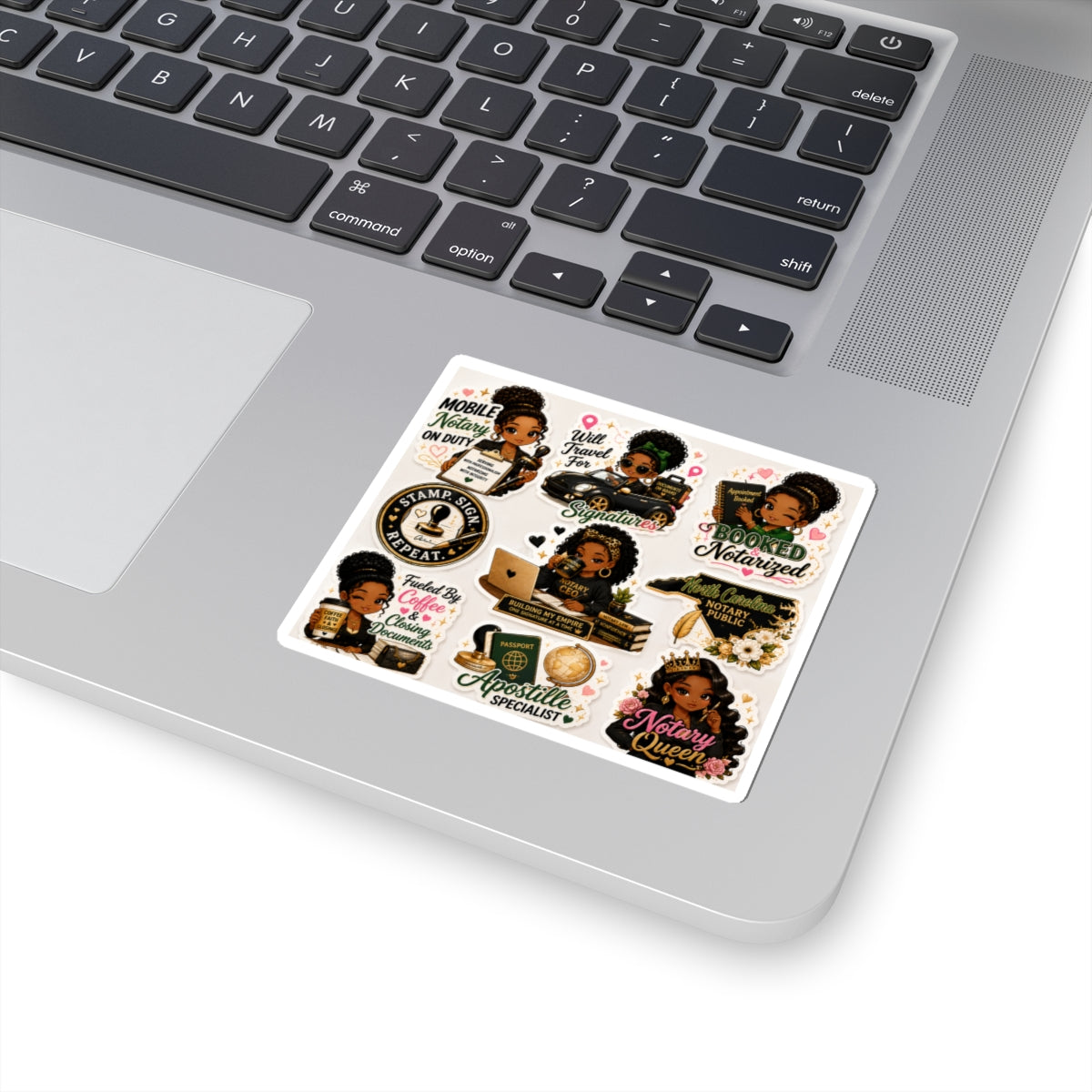 👑 Notary Boss Collection | Premium Kawaii Vinyl Stickers