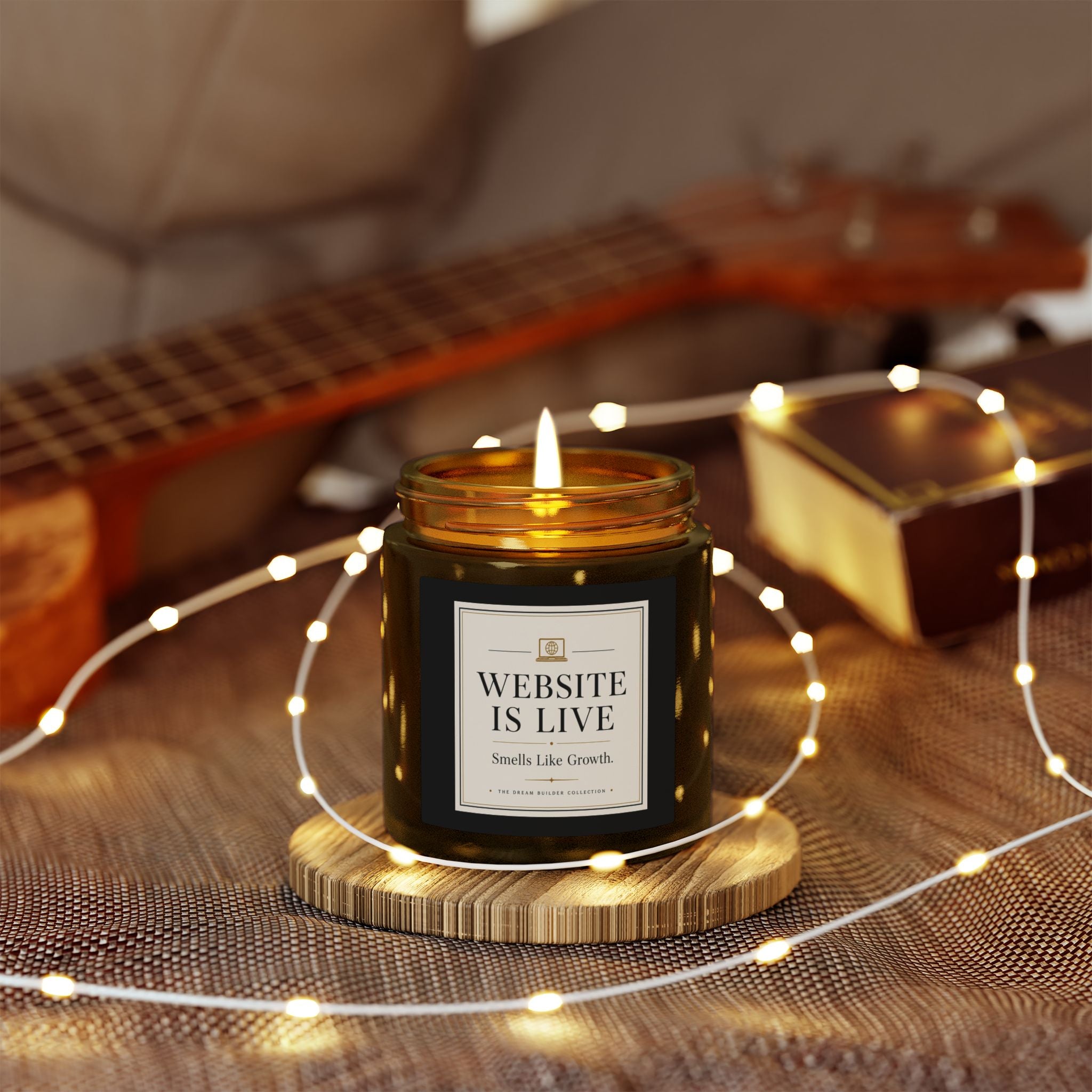 Website Is Live. Smells Like Growth. |  Coconut Apricot Wax Dream Builder Candle (4oz & 9oz)