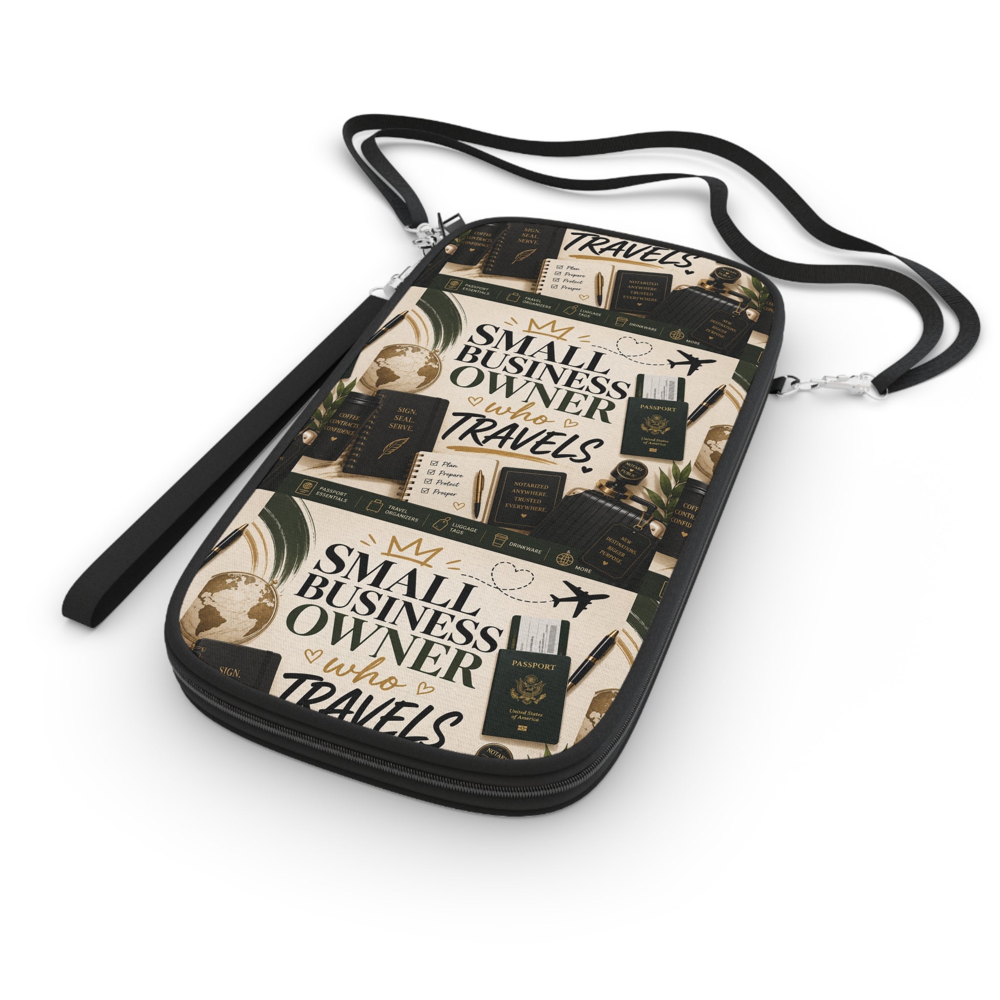 Small Business Owner Who Travels | Travel Wallet & Passport Organizer
