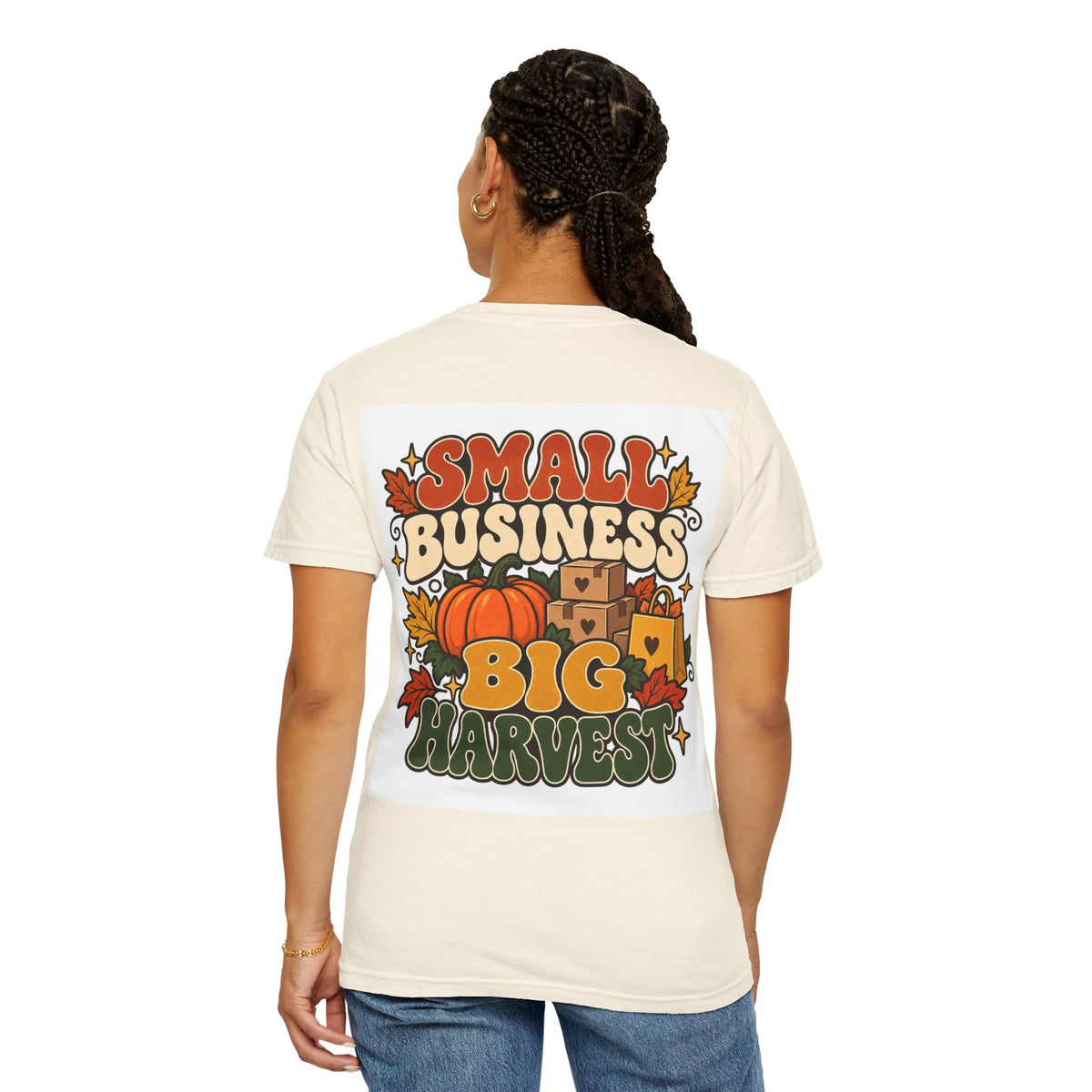Small Business Big Harvest T-Shirt — Fall Entrepreneur Garment-Dyed Tee