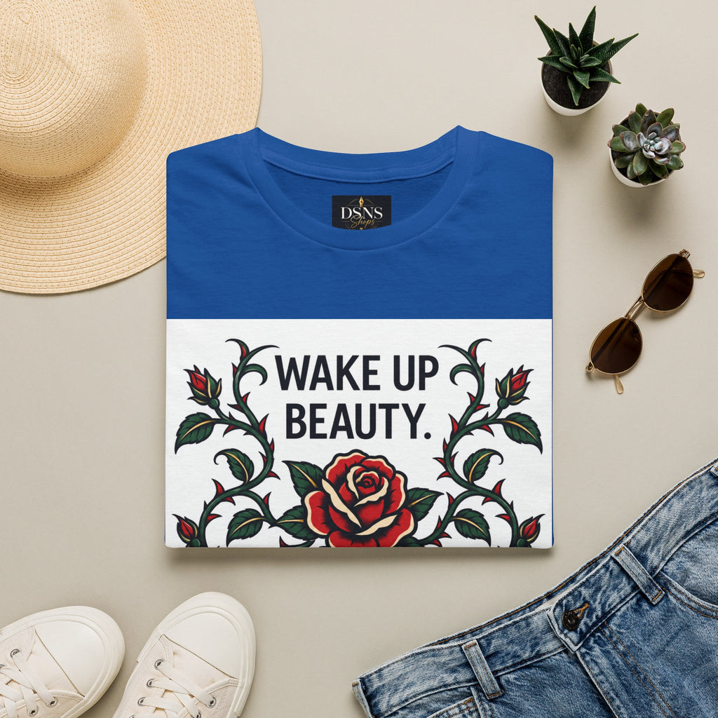 Wake Up Beauty, It’s Time to Beast Tee — Rose & Thorn Graphic Shirt